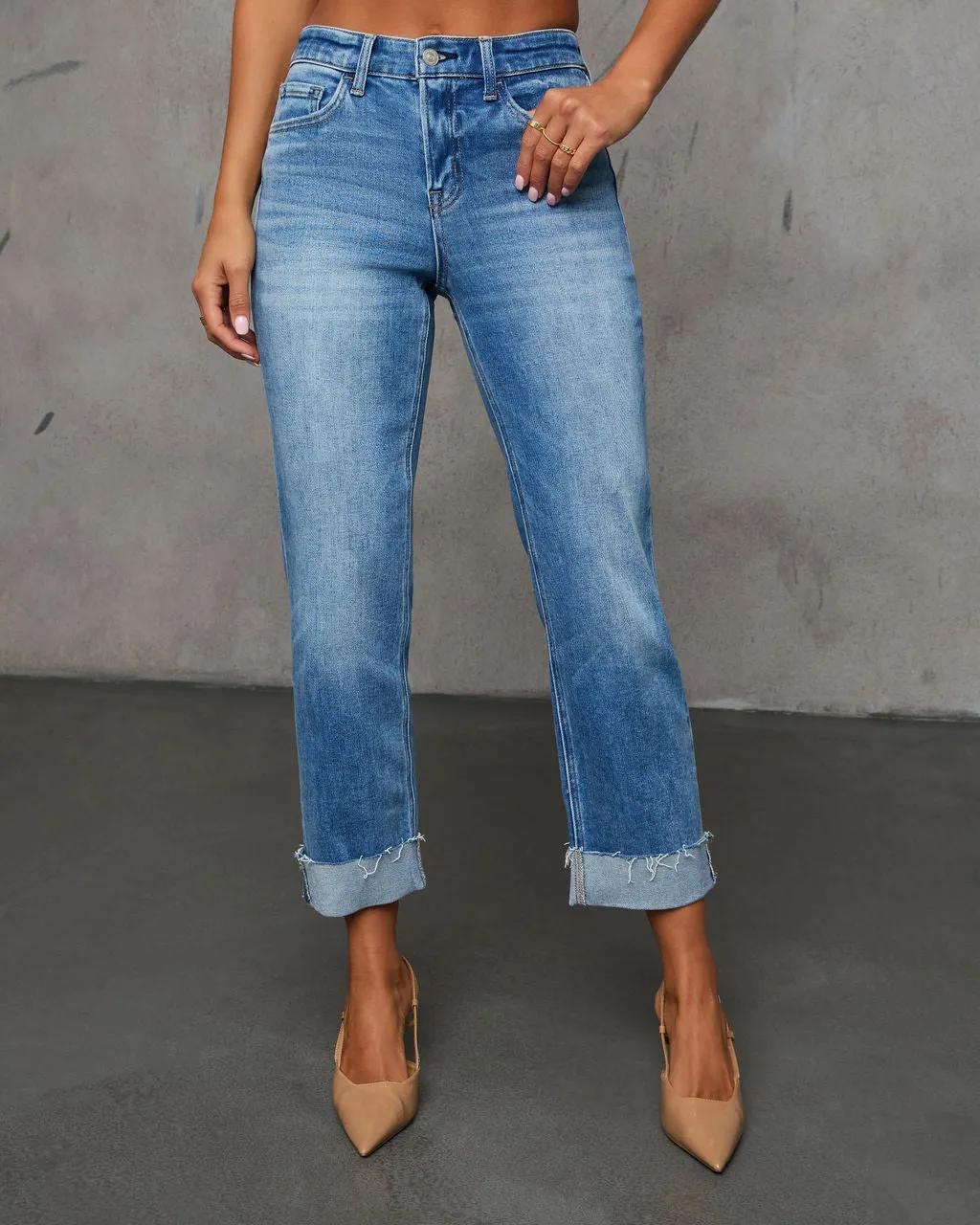 Huntley Cropped Straight Leg Denim