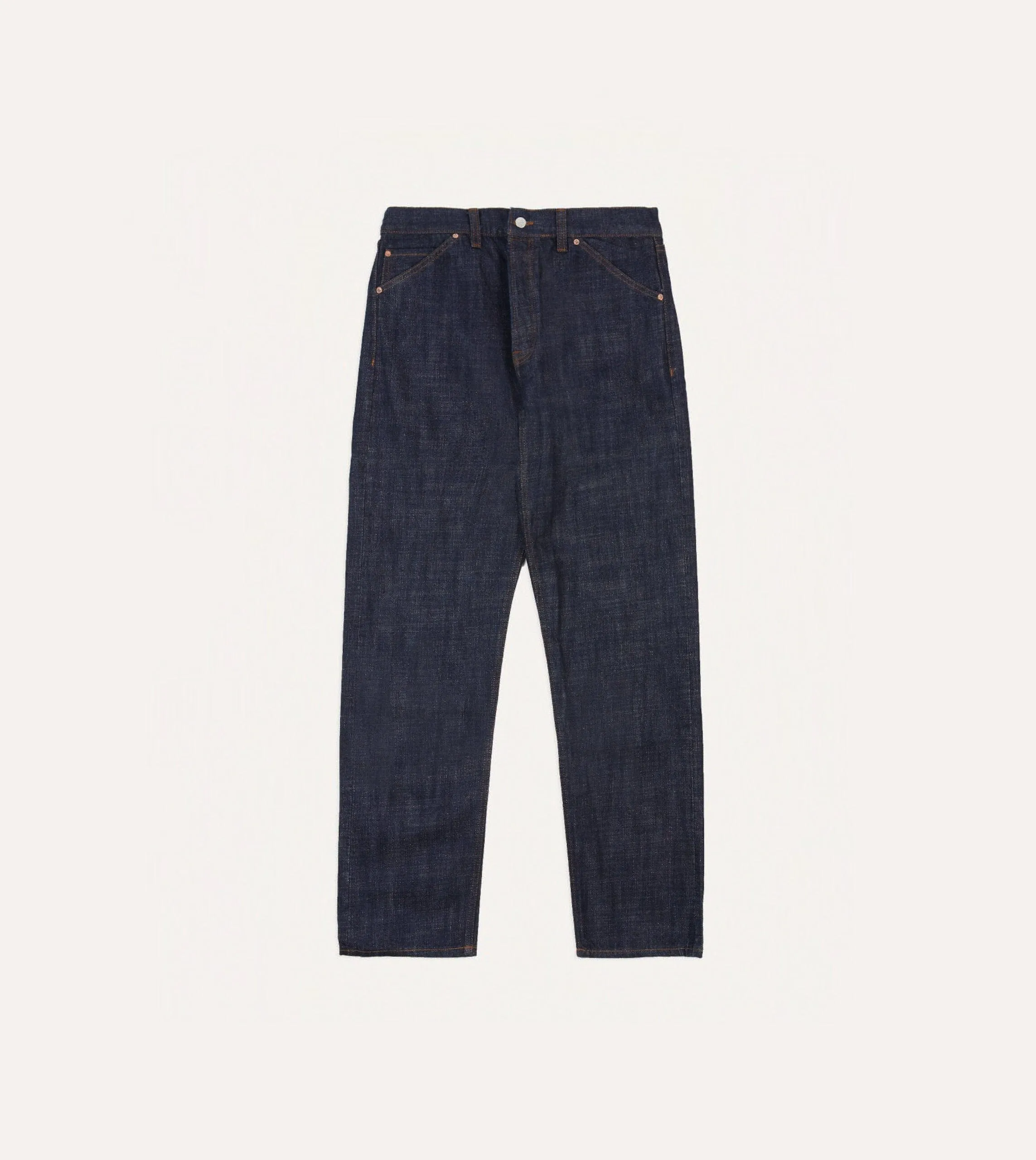 Indigo Rinse 15.5oz Japanese Selvedge Denim Five-Pocket Jeans