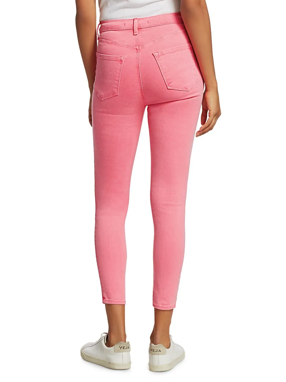 J Brand  Pink Lillie High-Rise Crop Skinny Jeans size 32