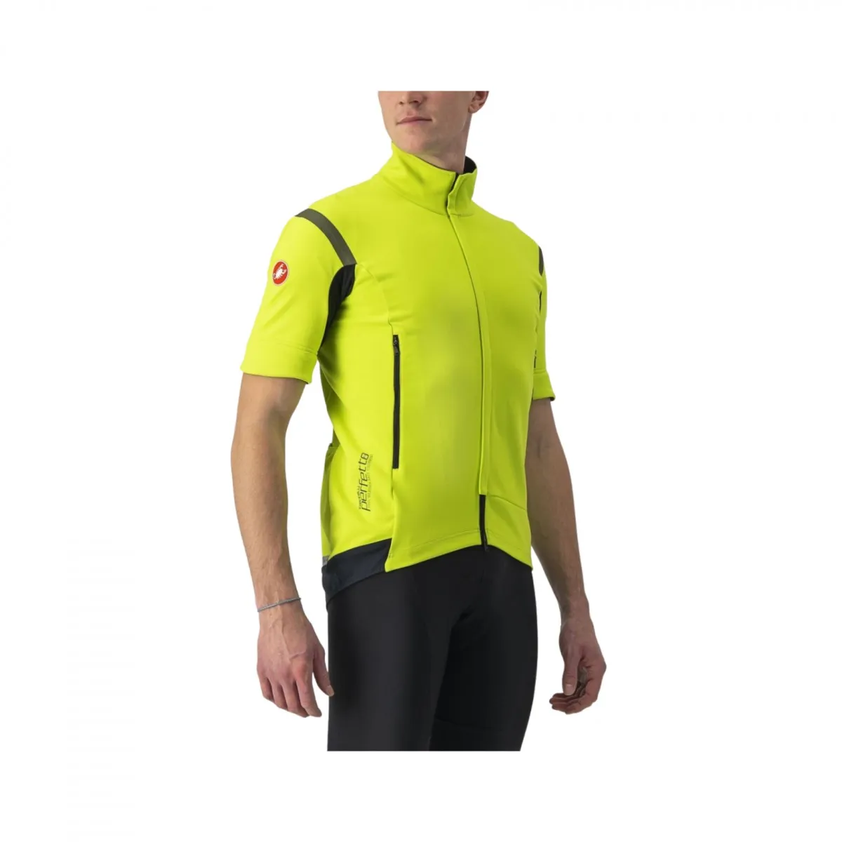 Jacket Castelli Perfetto Ros 2 Convertible Yellow