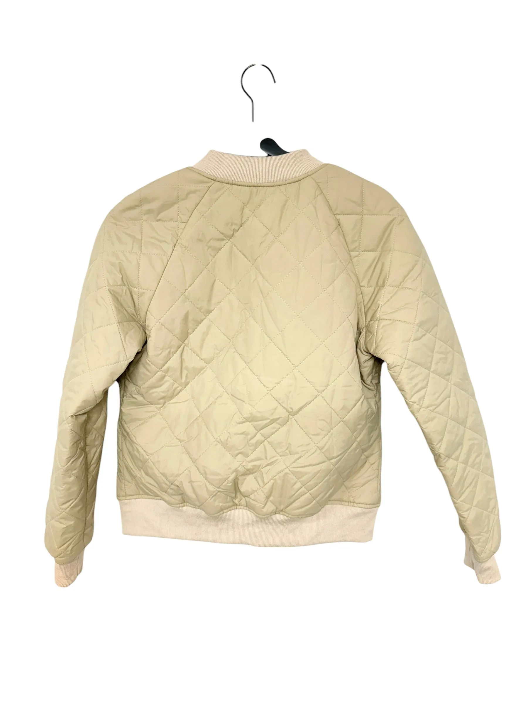 Jacket Puffer & Quilted By Cme In Tan, Size: S