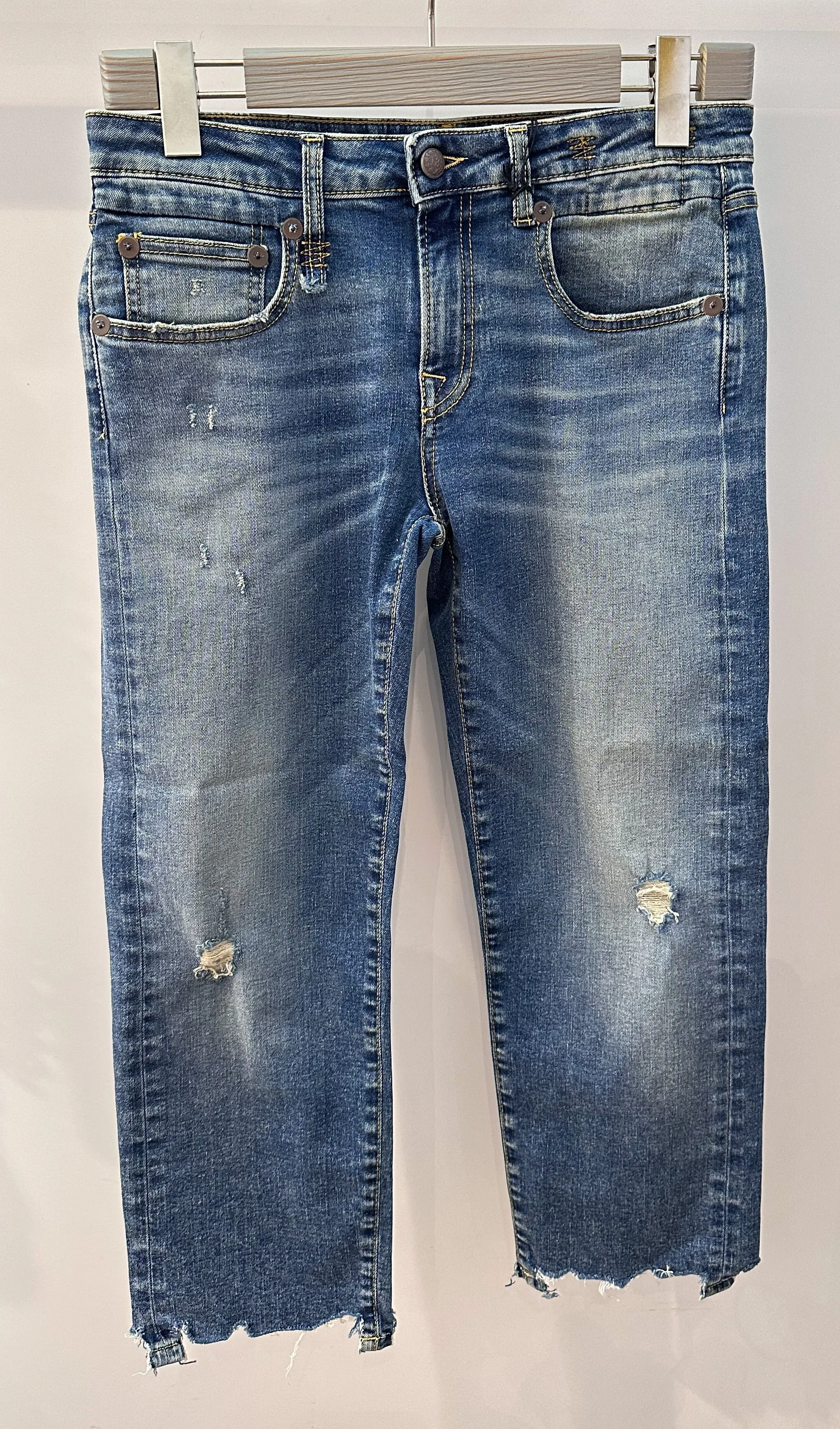 Jeans R13 Boy Straight Carlton Rips