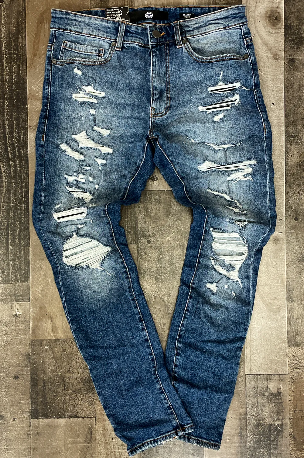 Jordan Craig- aged wash denim jeans (Sean fit)