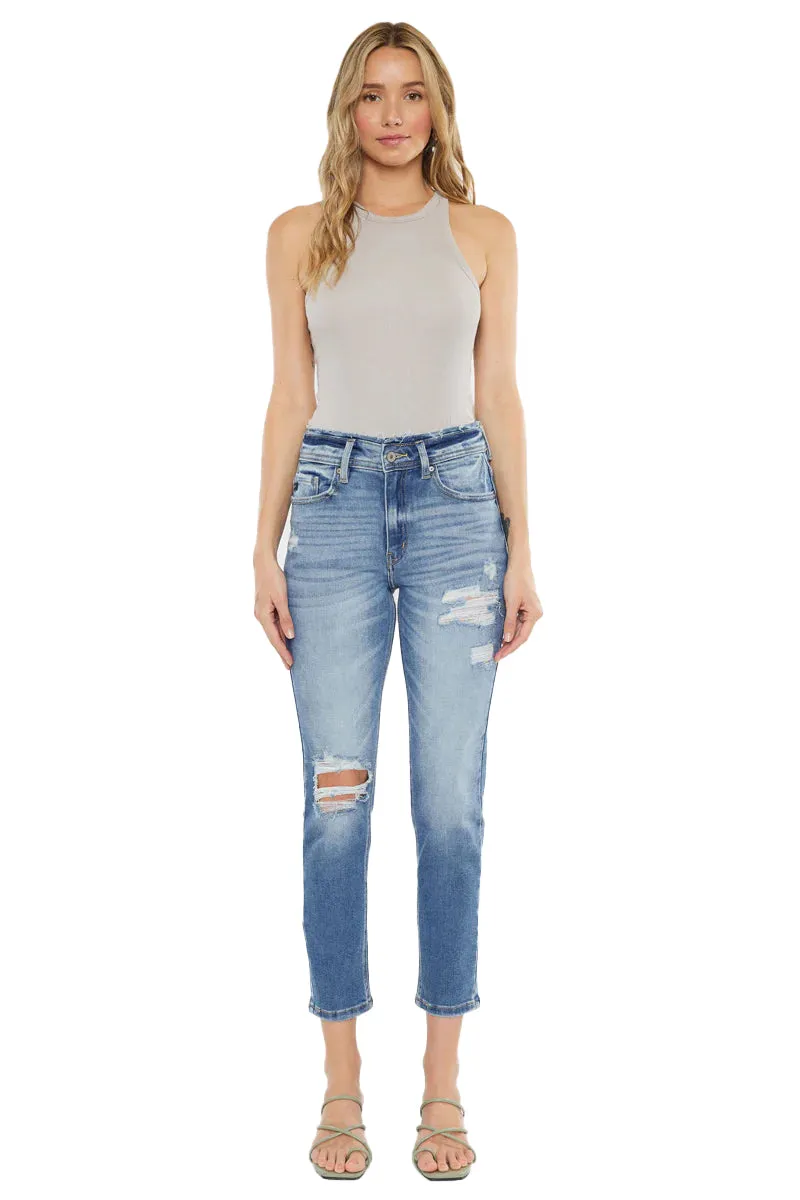 Kancan - Clemence High Rise Mom Jeans - kc9198l