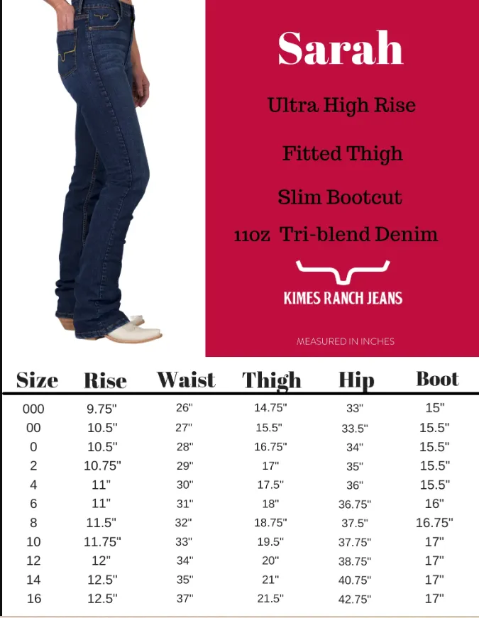 Kimes Ranch USA Ladies Sarah Light Wash Jeans