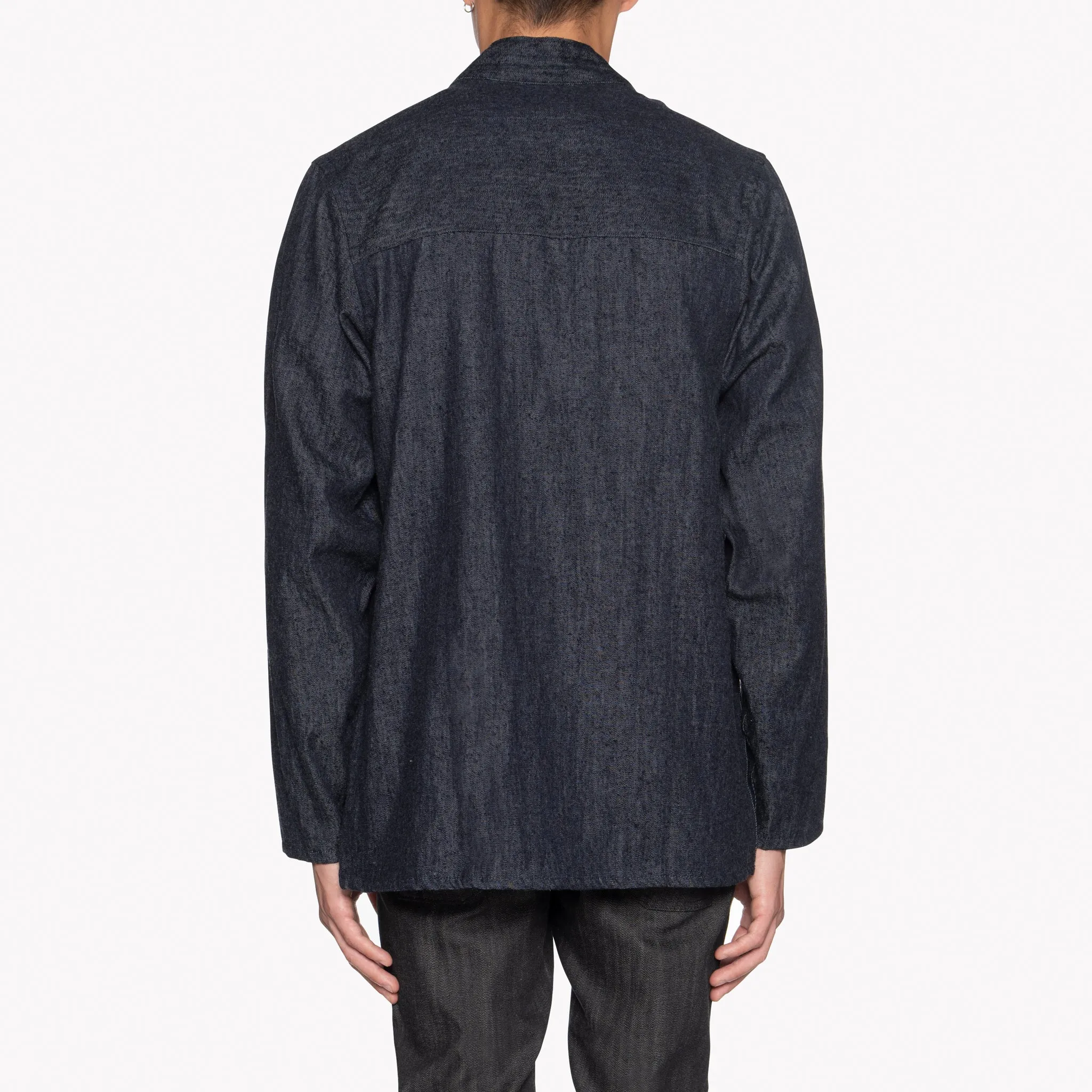 Kimono  Shirt - Slub Nep Rinsed Denim