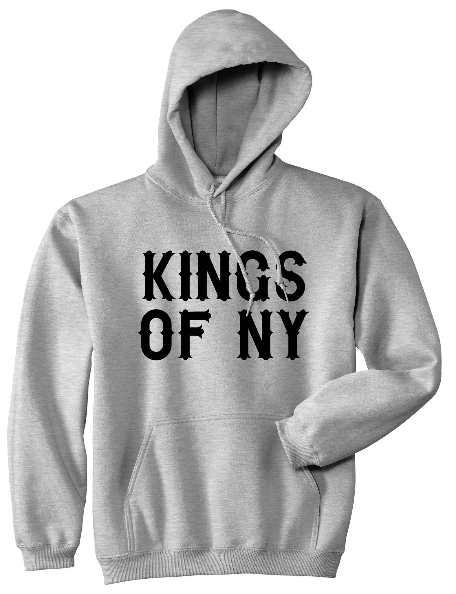 Kings Of NY Retro Font Logo Boys Kids Pullover Hoodie Hoody