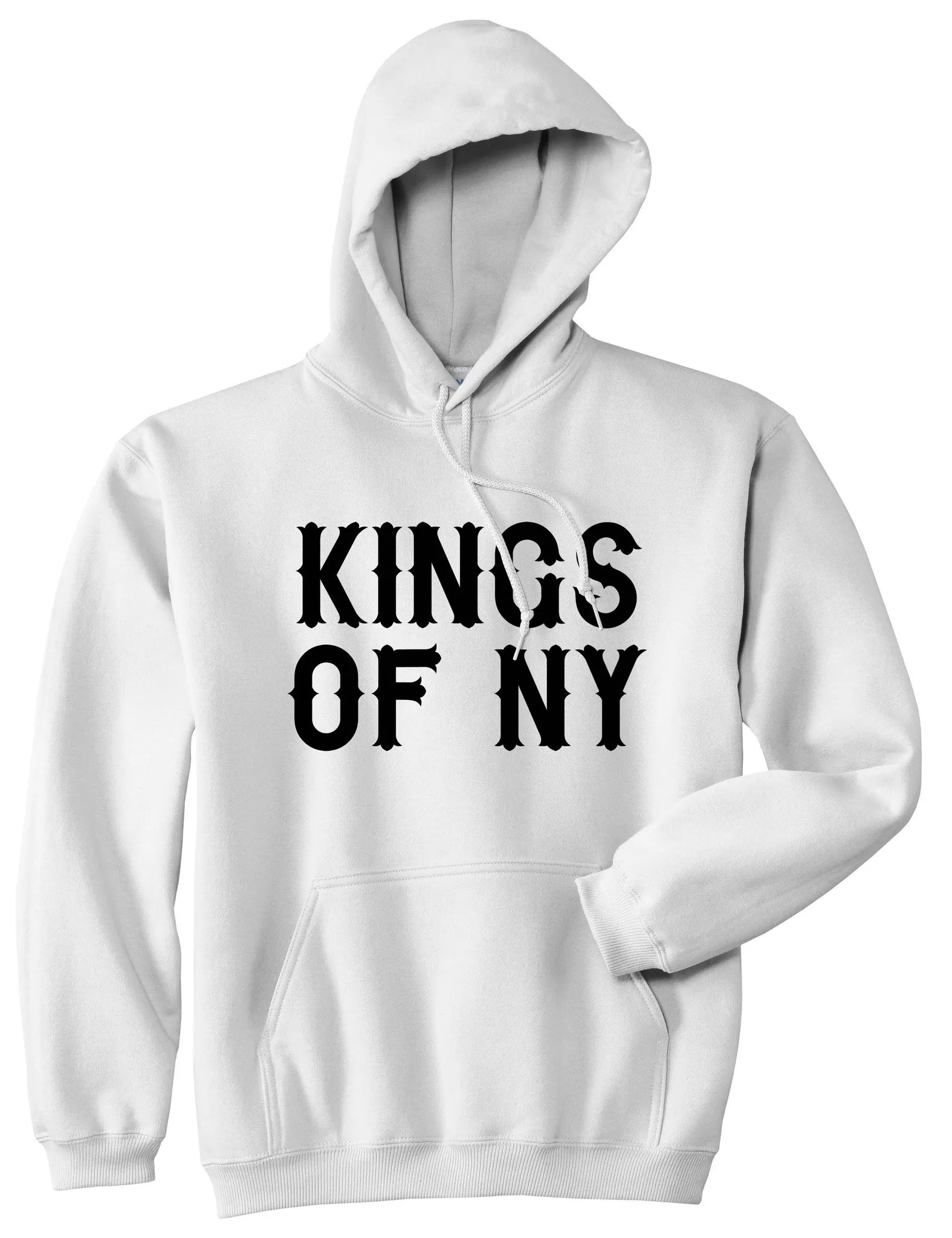 Kings Of NY Retro Font Logo Boys Kids Pullover Hoodie Hoody