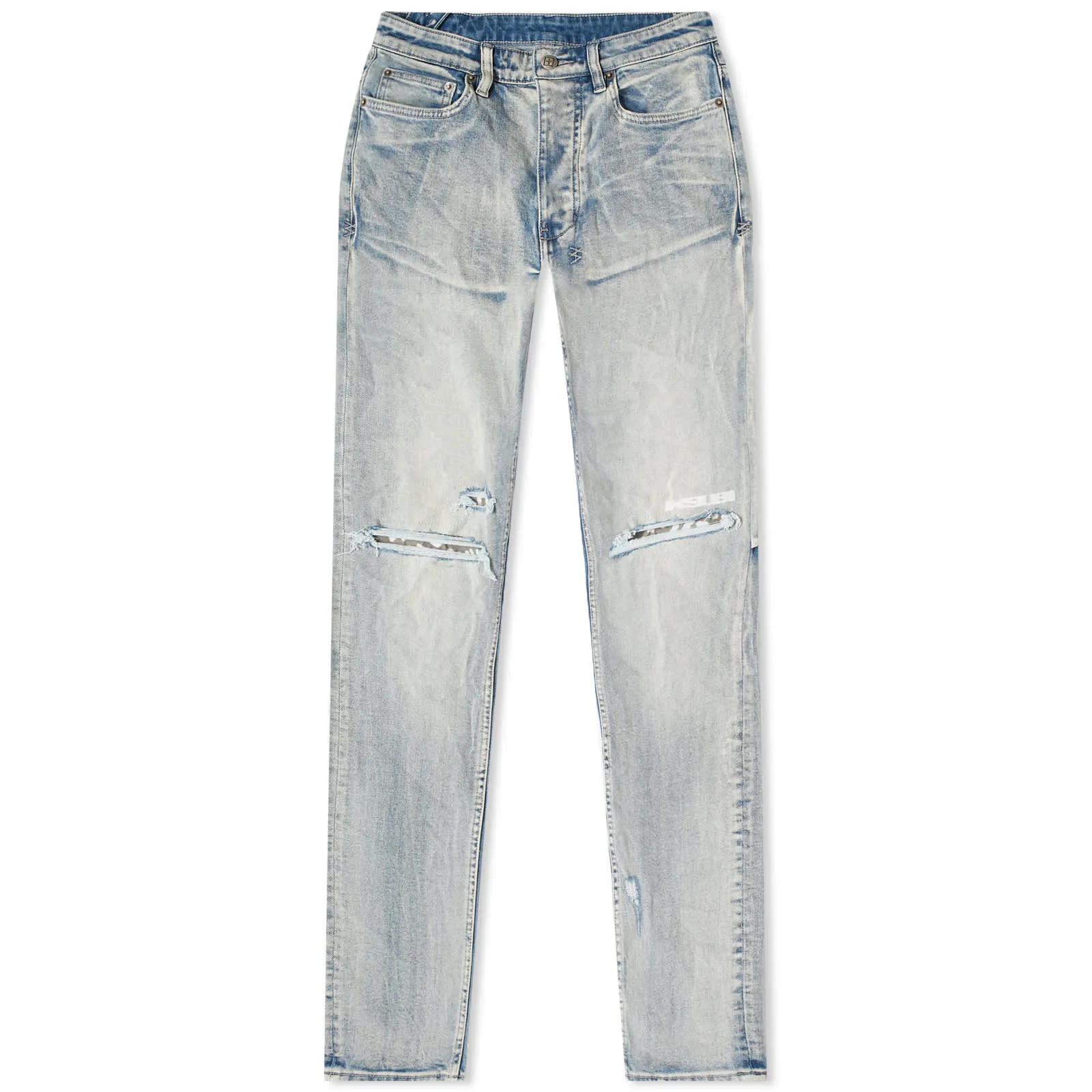 Ksubi Chitch Punk Blue Shred Jeans, Denim