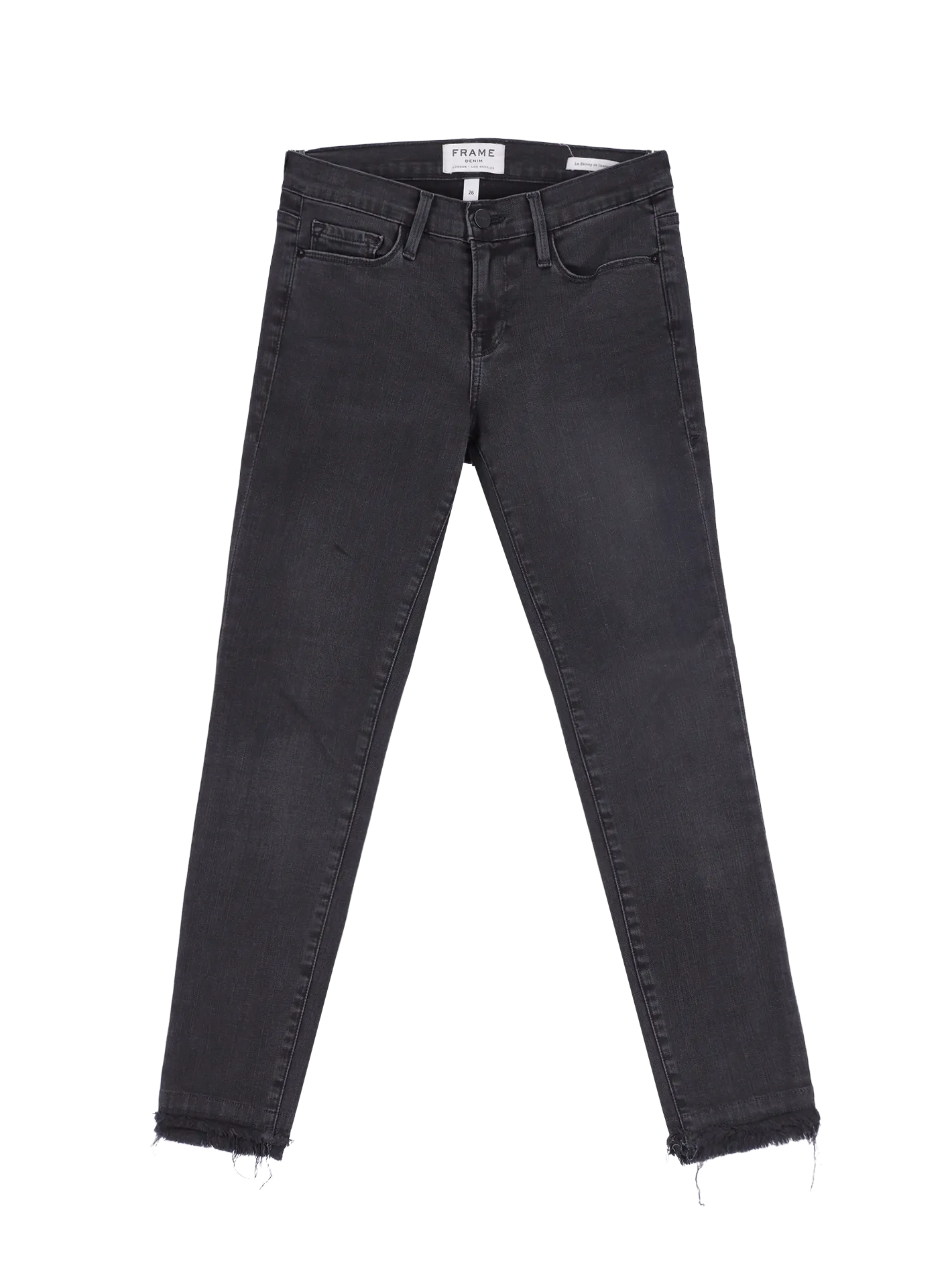 le skinny de jeanne raw-hem jeans