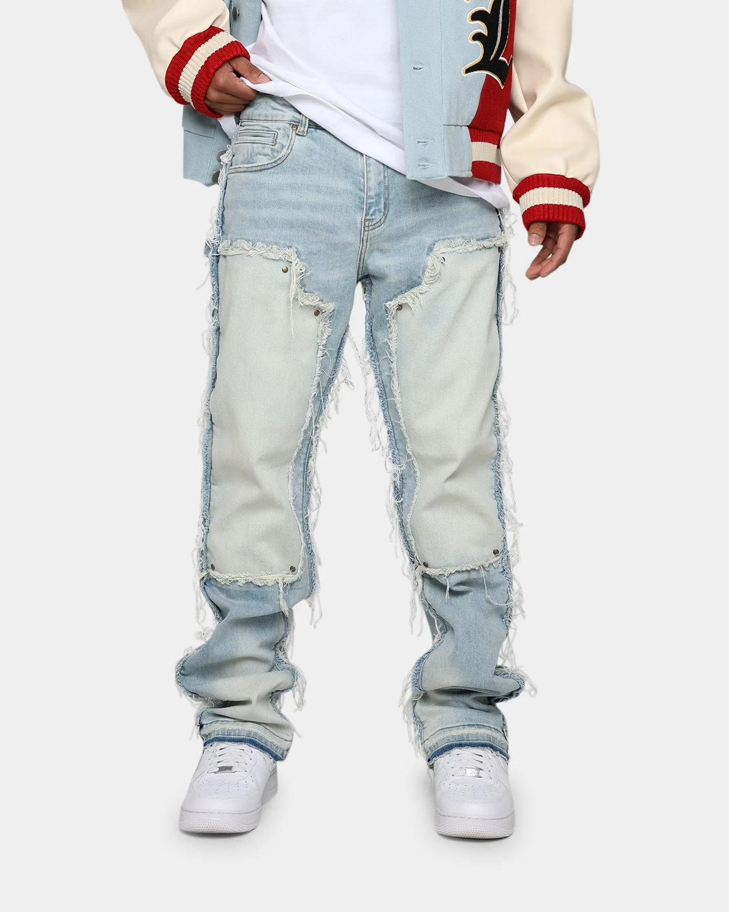 Lifted Anchors "Contemporary" Carpenter Denim Pants Light Blue