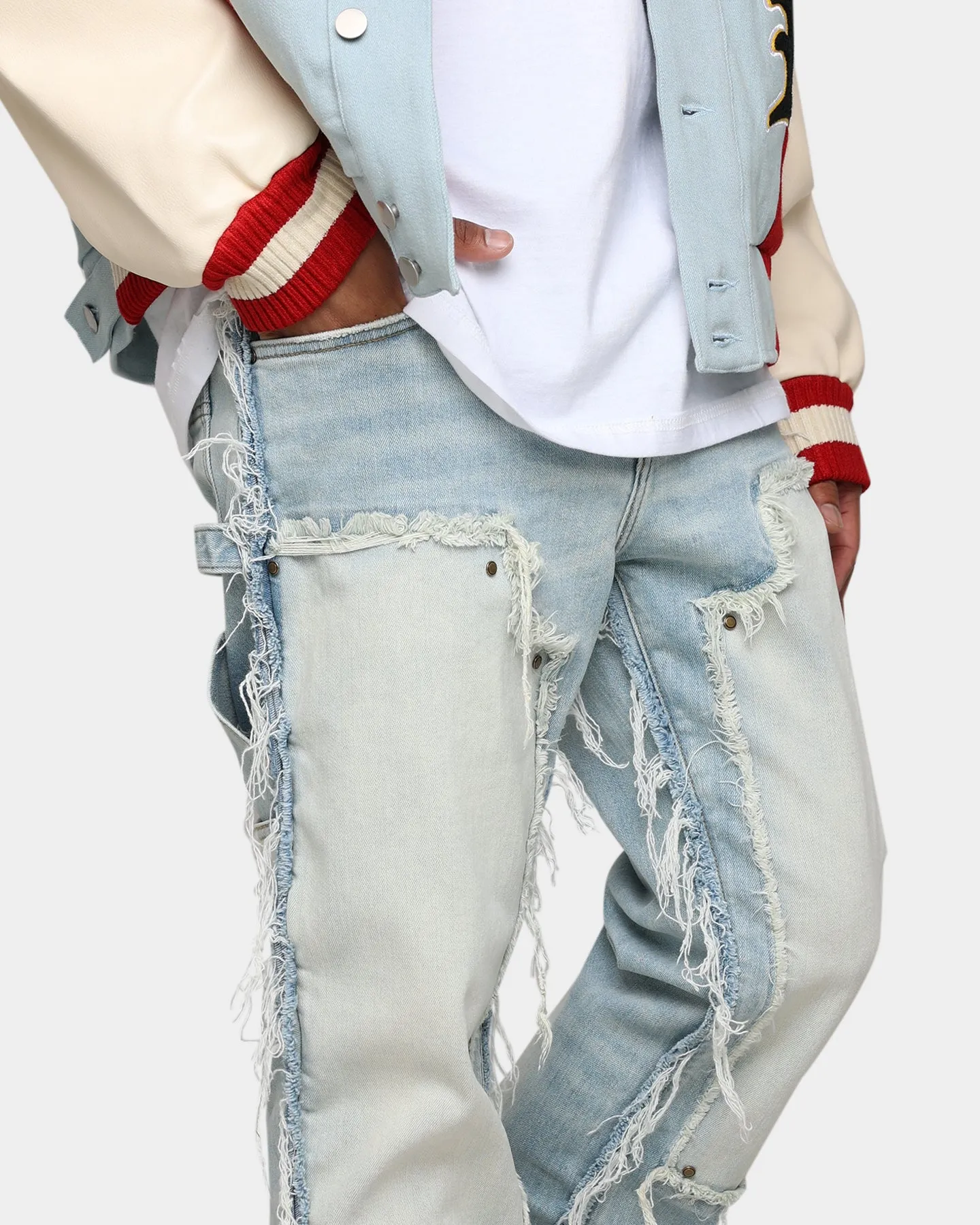 Lifted Anchors "Contemporary" Carpenter Denim Pants Light Blue