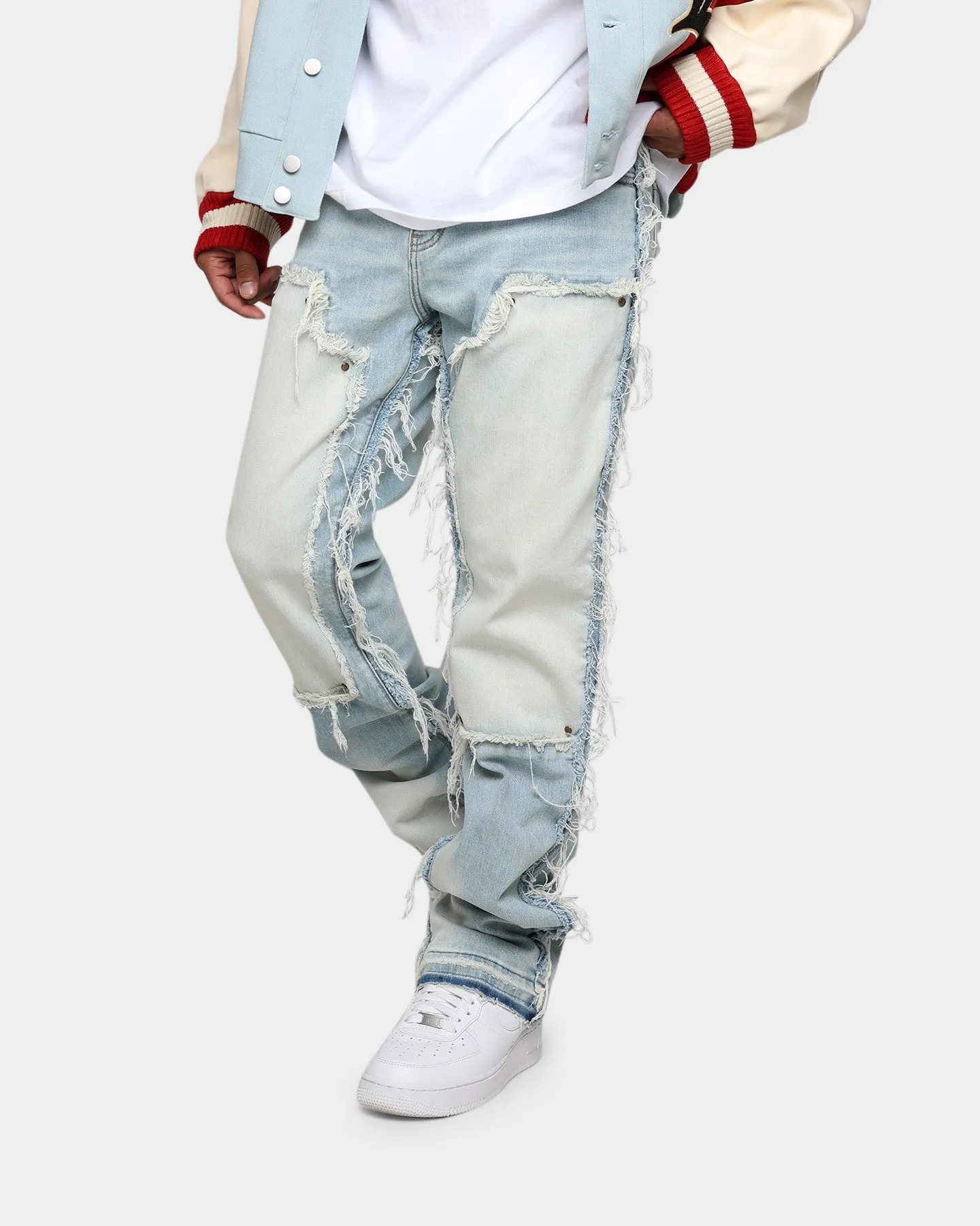 Lifted Anchors "Contemporary" Carpenter Denim Pants Light Blue