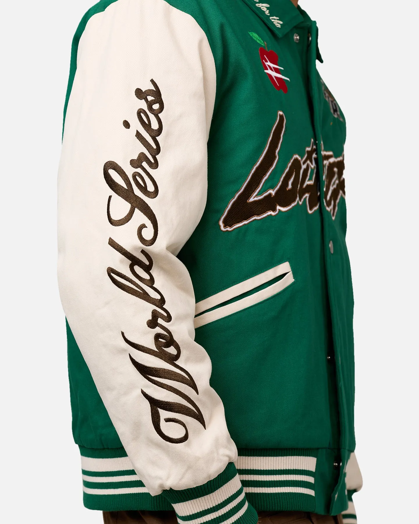 Loiter World Series Varsity Jacket Green