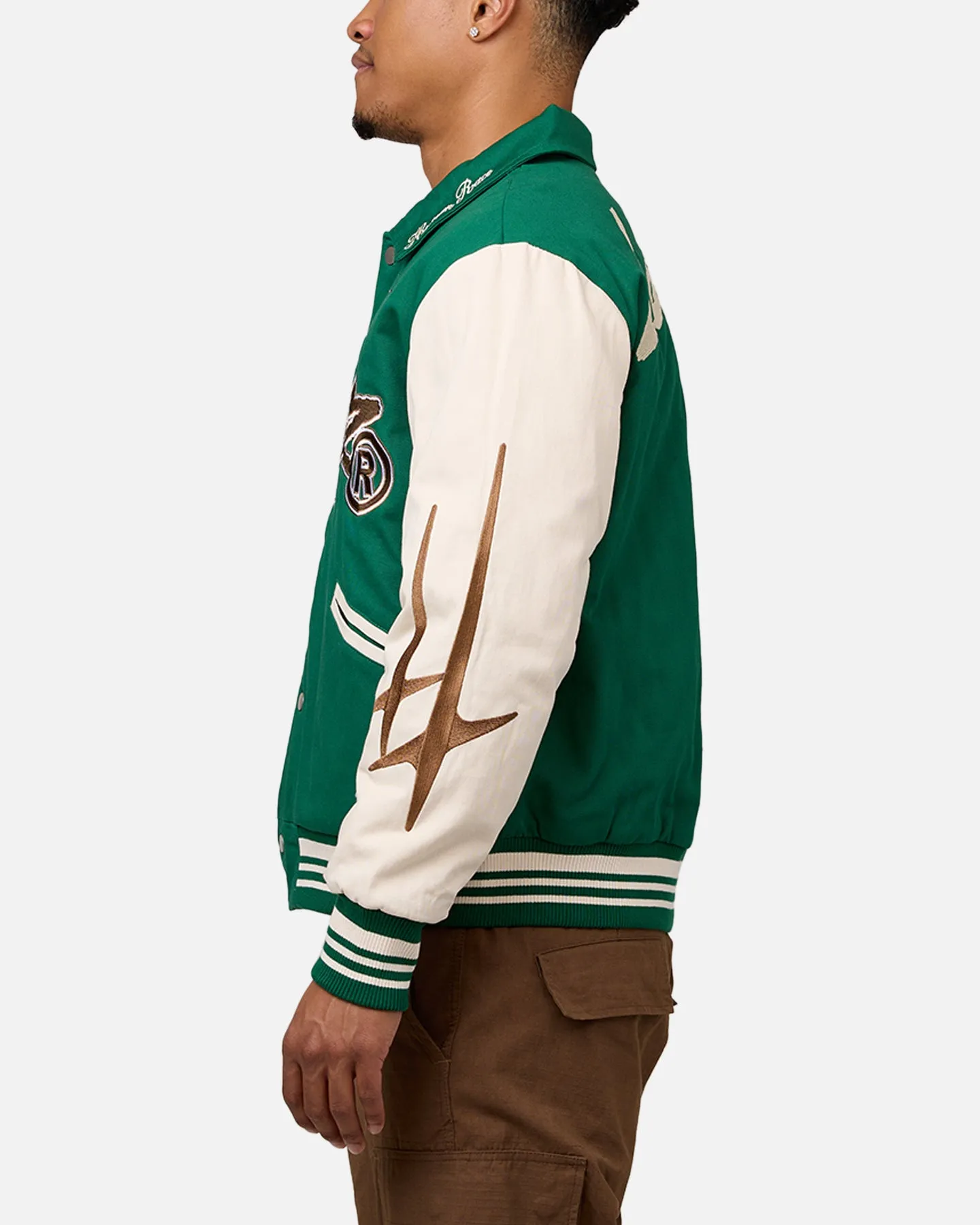 Loiter World Series Varsity Jacket Green