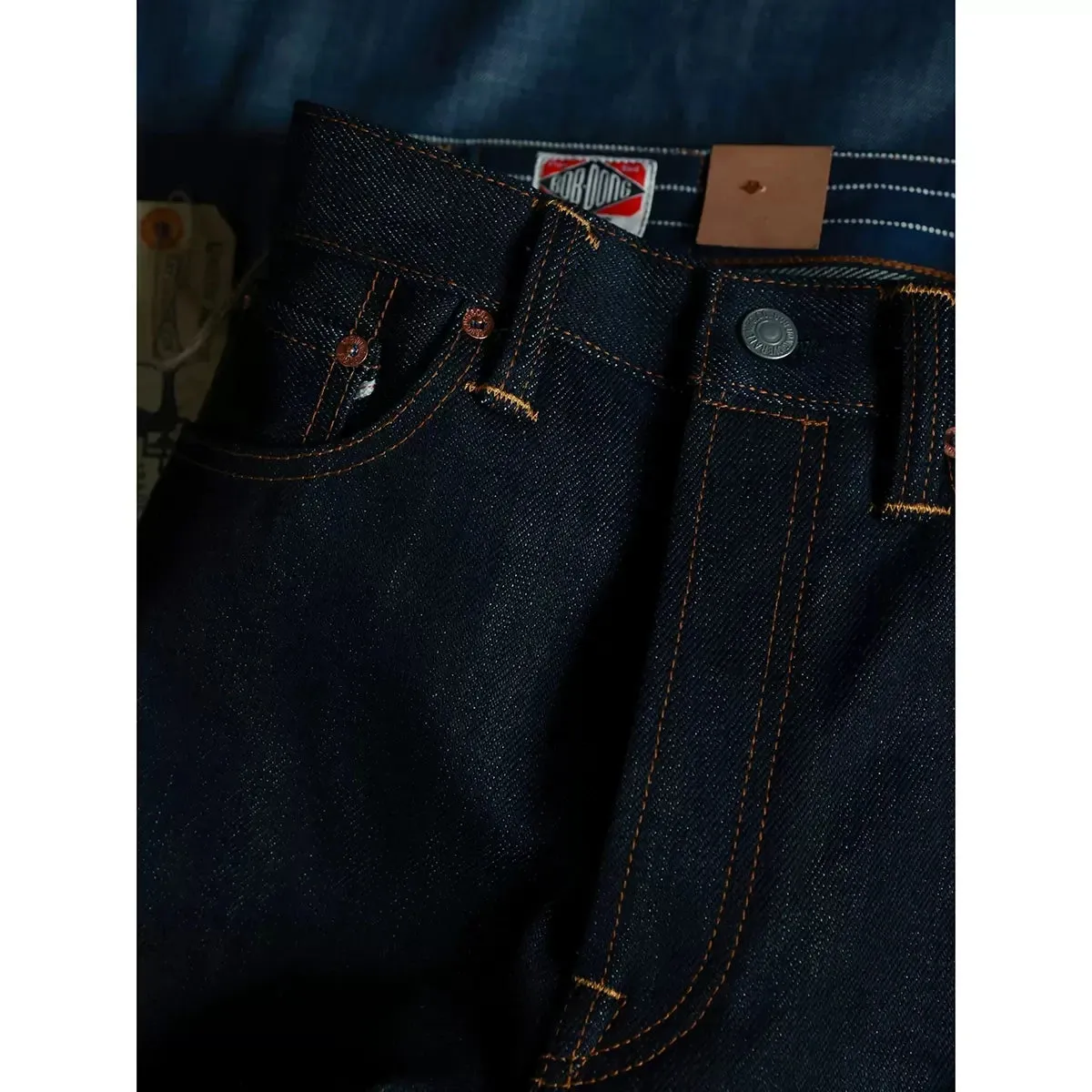 Lot 35-3 Heavyweight 23oz Selevdge Denim Jeans - Slim Straight Fit