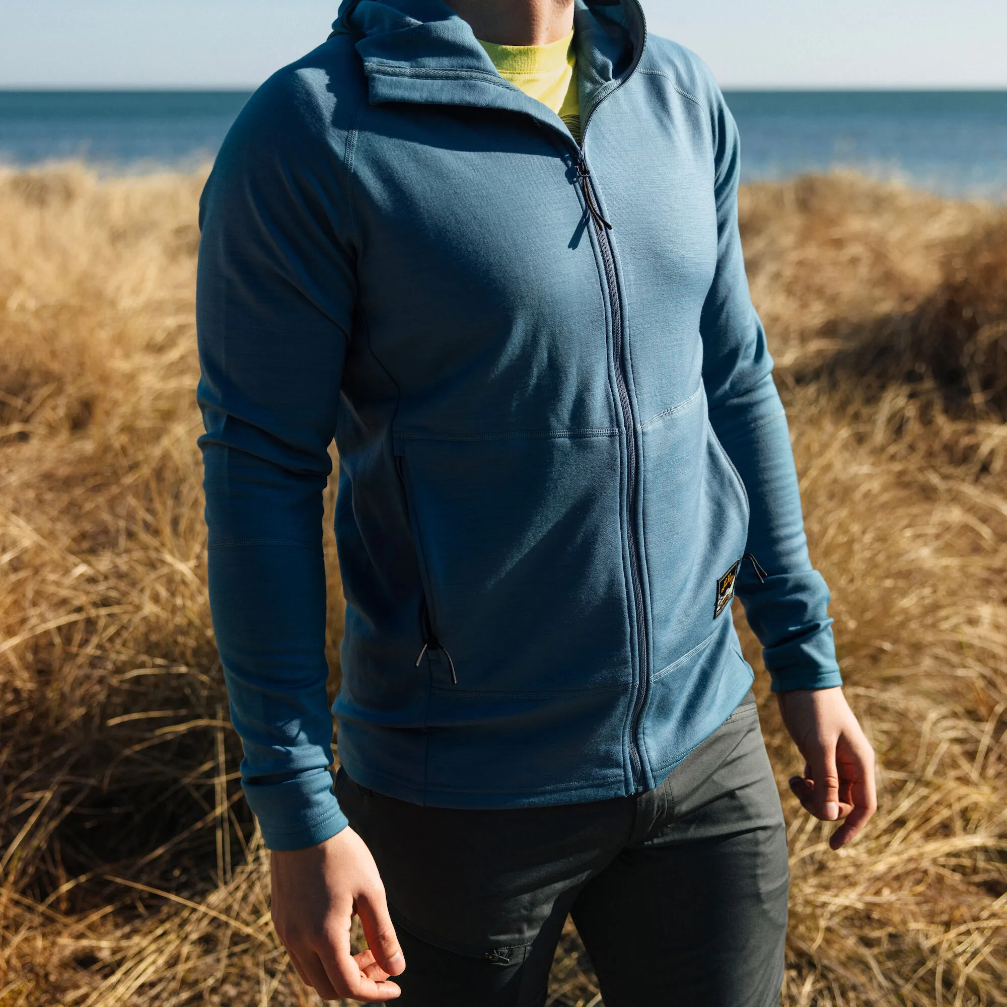 Lundhags Men&#x27;s Tived Merino Hoodie Denim Blue | Buy Lundhags Men&#x27;s Tived Merino Hoodie Denim Blue here | Outnorth