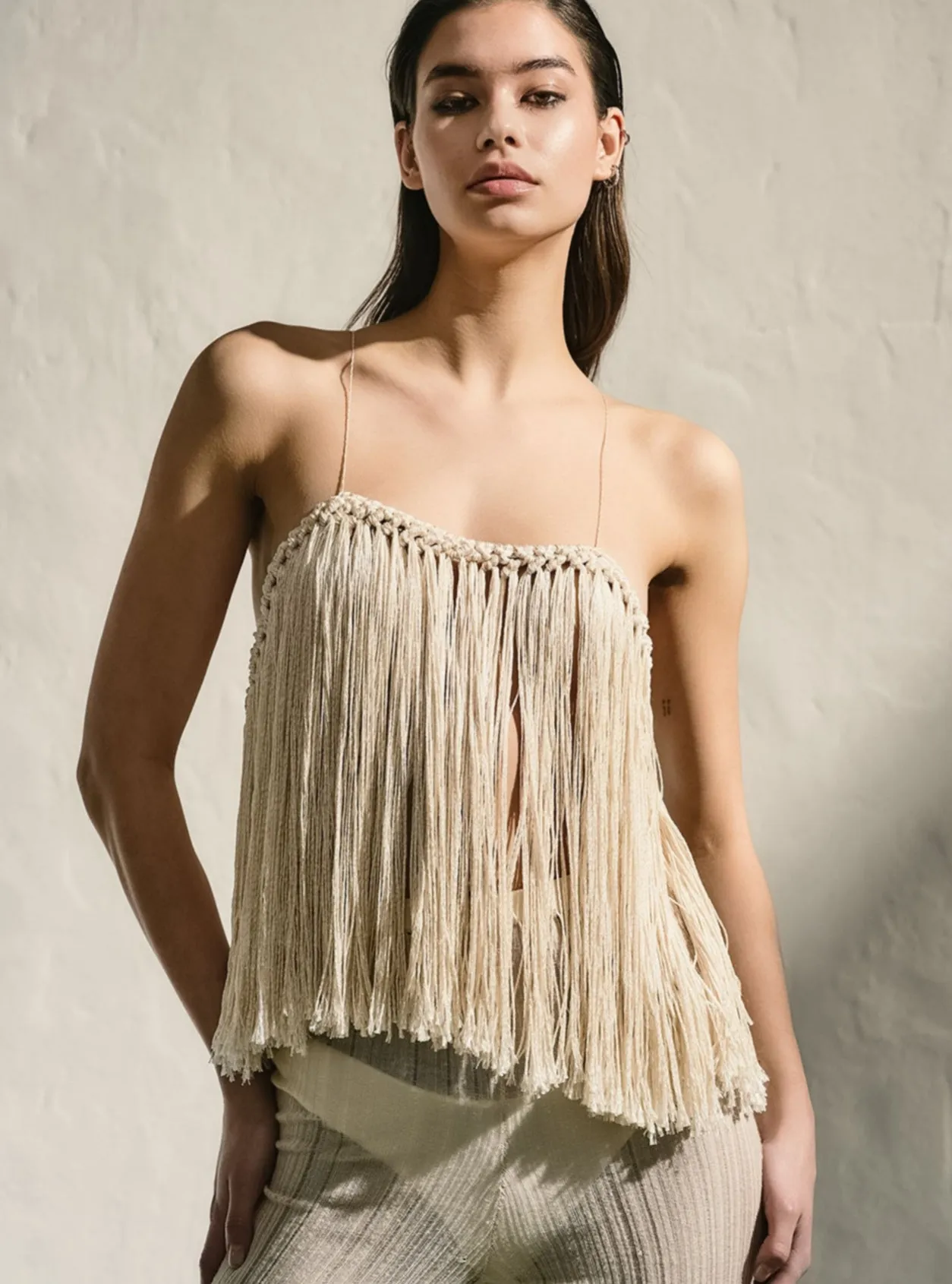 Macramé Fringe Top