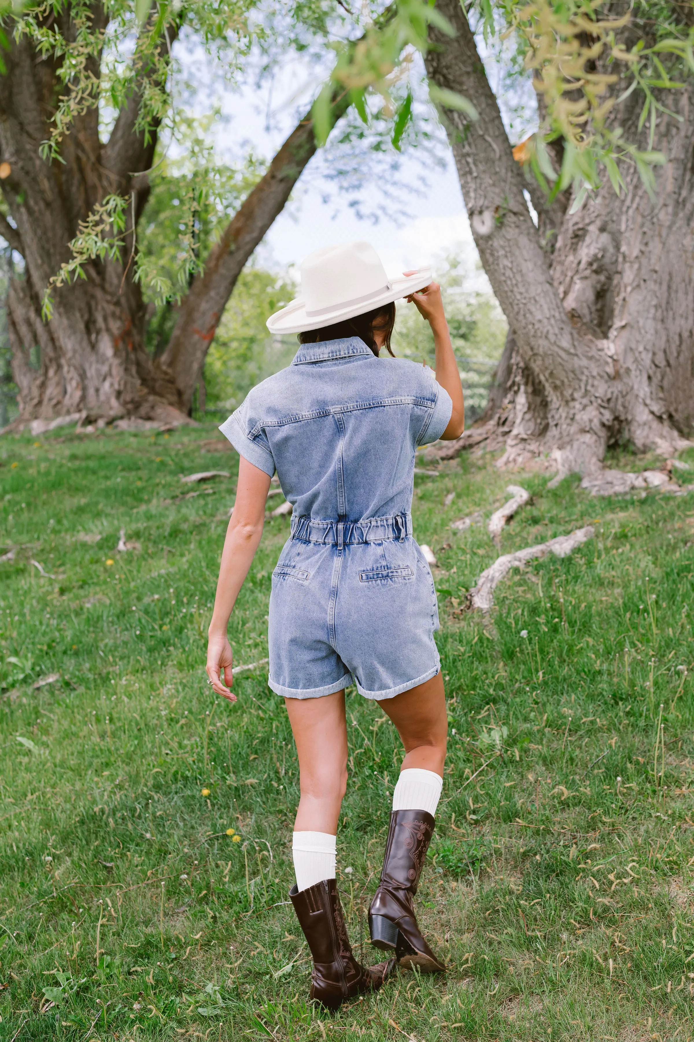 Malibu Denim Romper // Denim