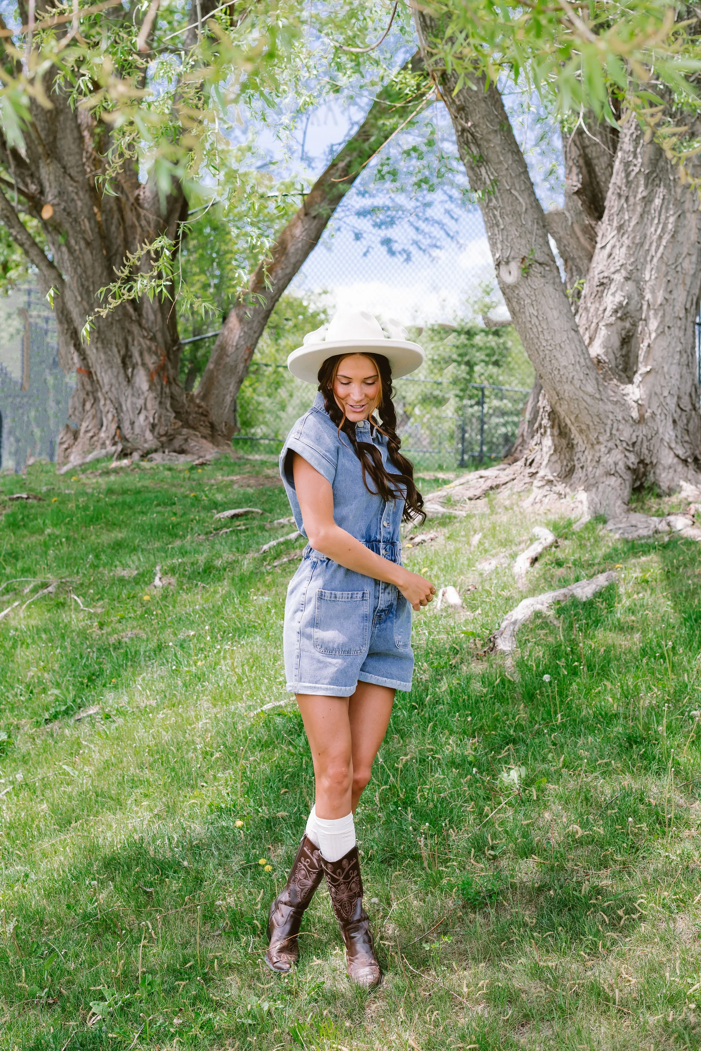 Malibu Denim Romper // Denim