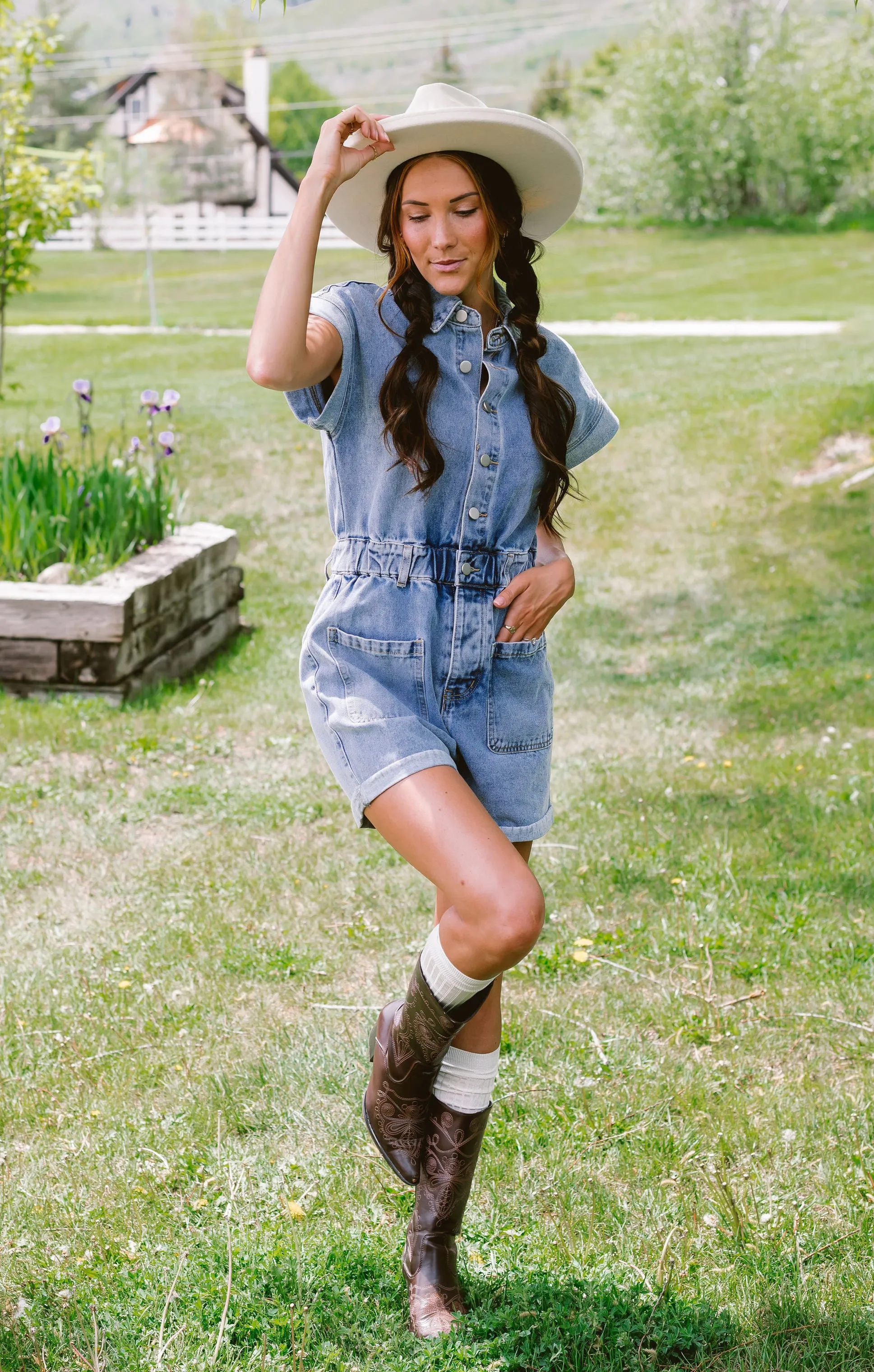 Malibu Denim Romper // Denim