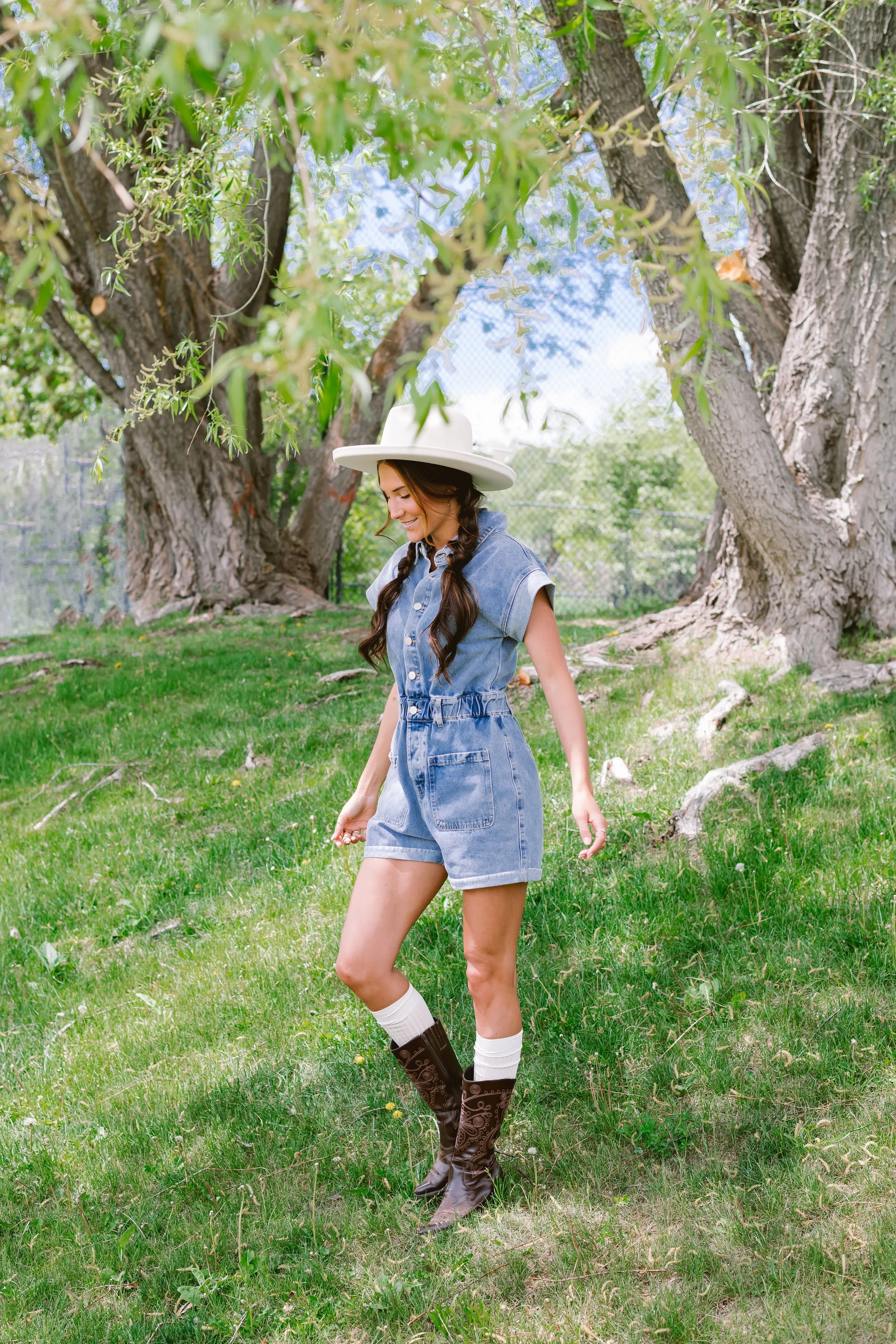 Malibu Denim Romper // Denim