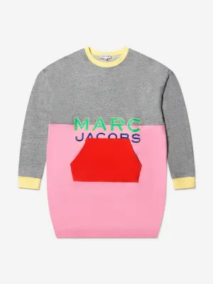 MARC JACOBS Girls Embroidered Logo Sweater Dress