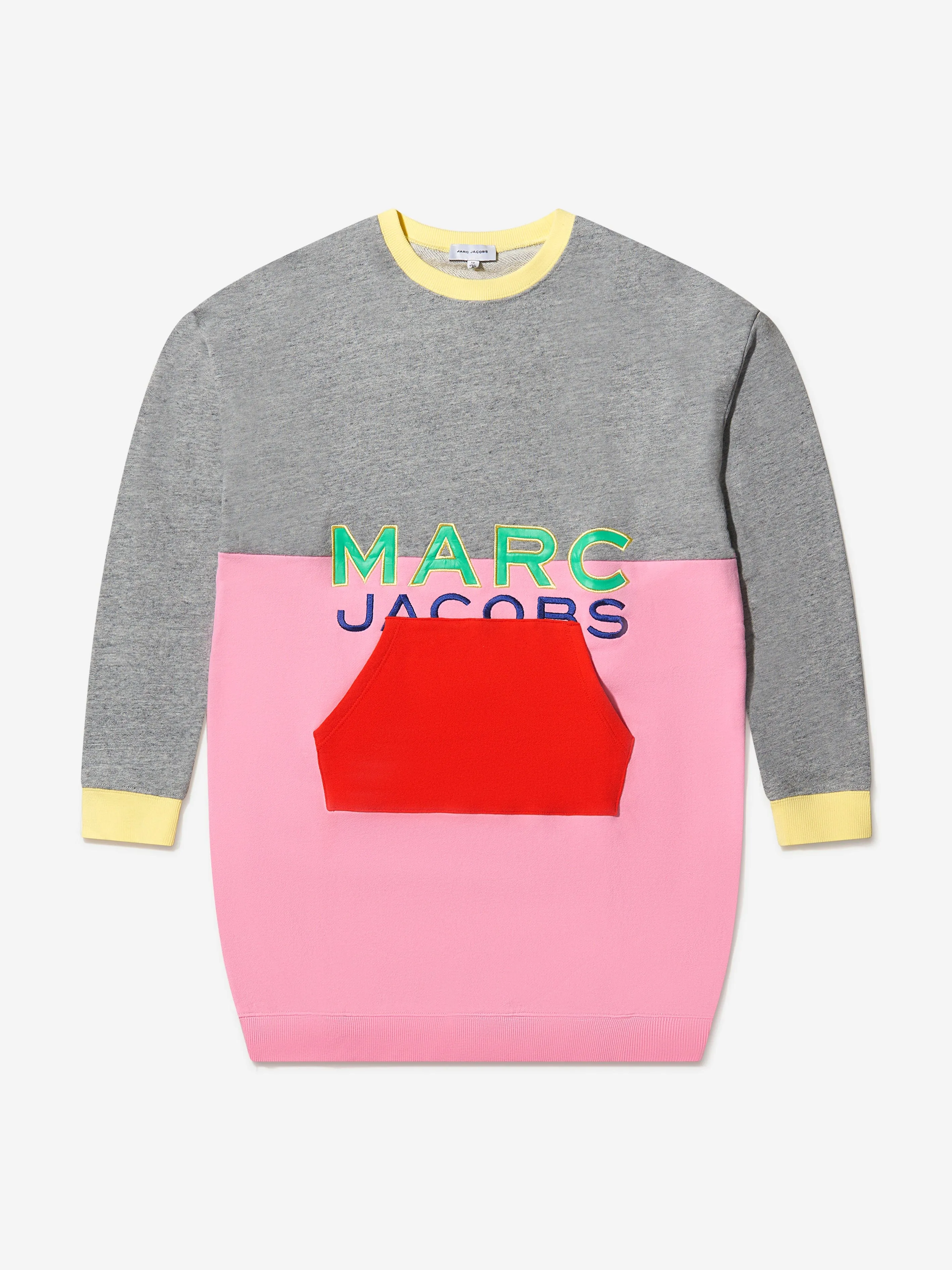 MARC JACOBS Girls Embroidered Logo Sweater Dress