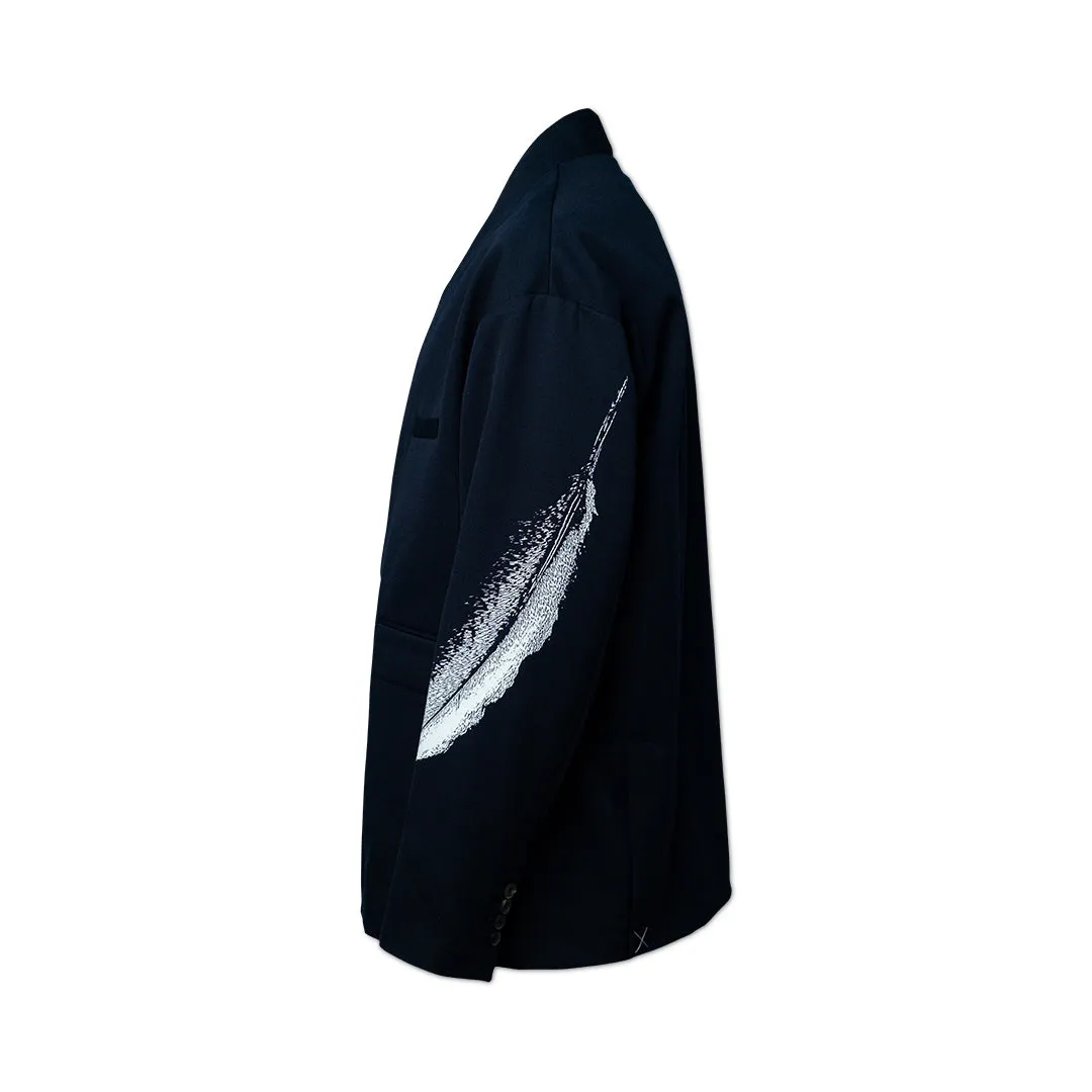 Marcelo Burlon County of Milan- Feather Kimono Blazer