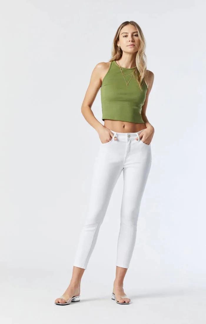 Mavi Tess High Rise Jeans Double White Supersoft