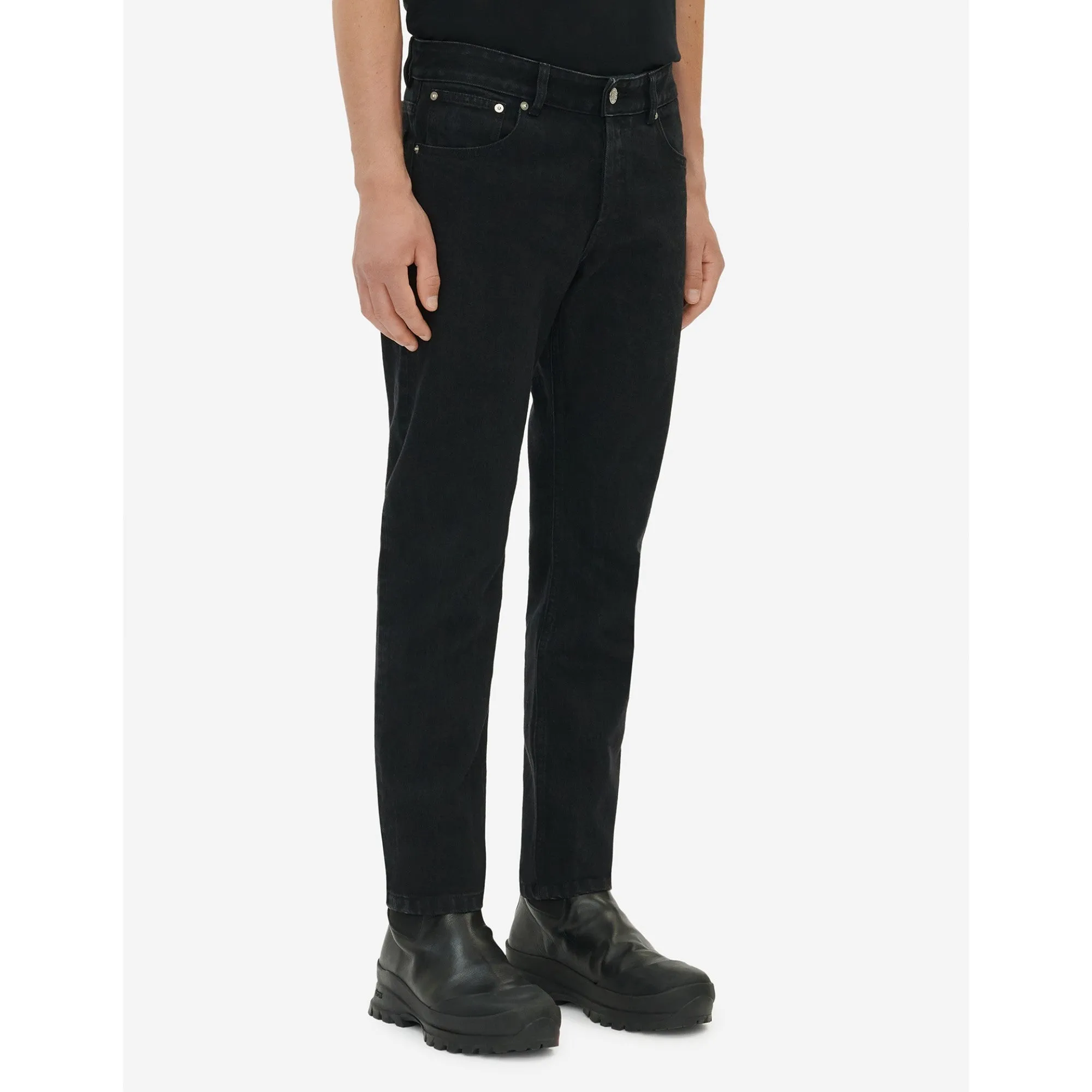 Men Slim Fit Jeans - Black