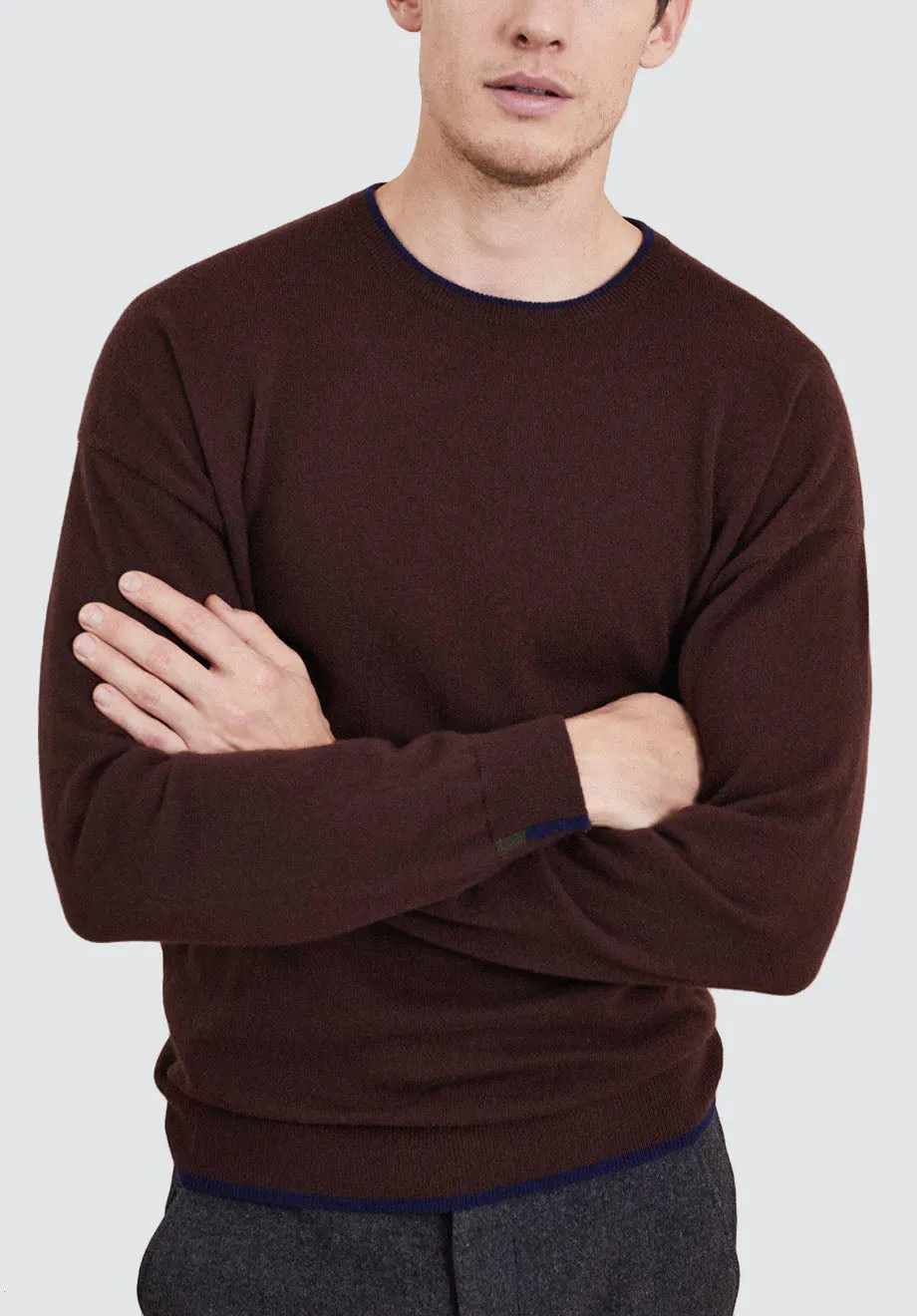 Men's Crew Neck Sweater | Bordeaux