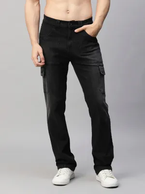 Mens Straight Fit Denim Cargos