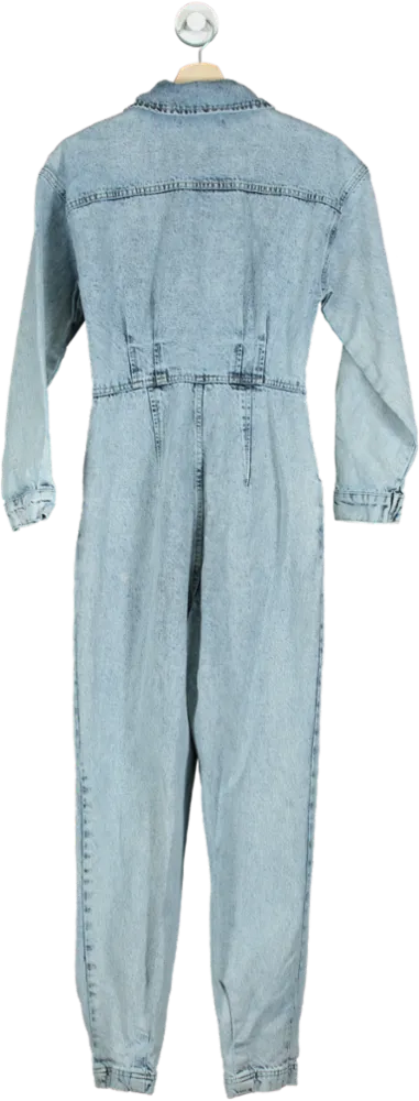 Michelle Keegan Light Denim Jumpsuit UK 8