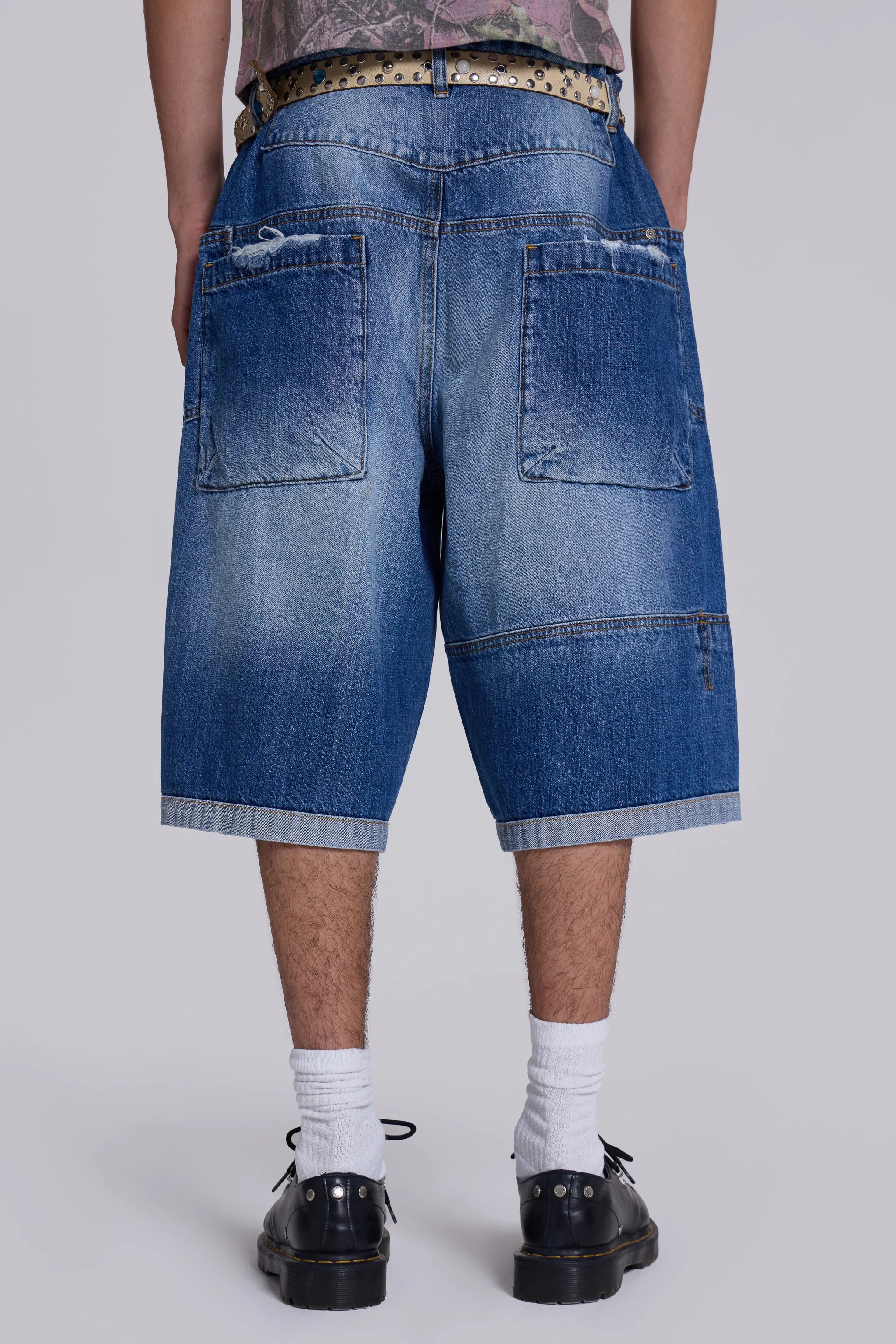 Mid Blue Mason Jorts