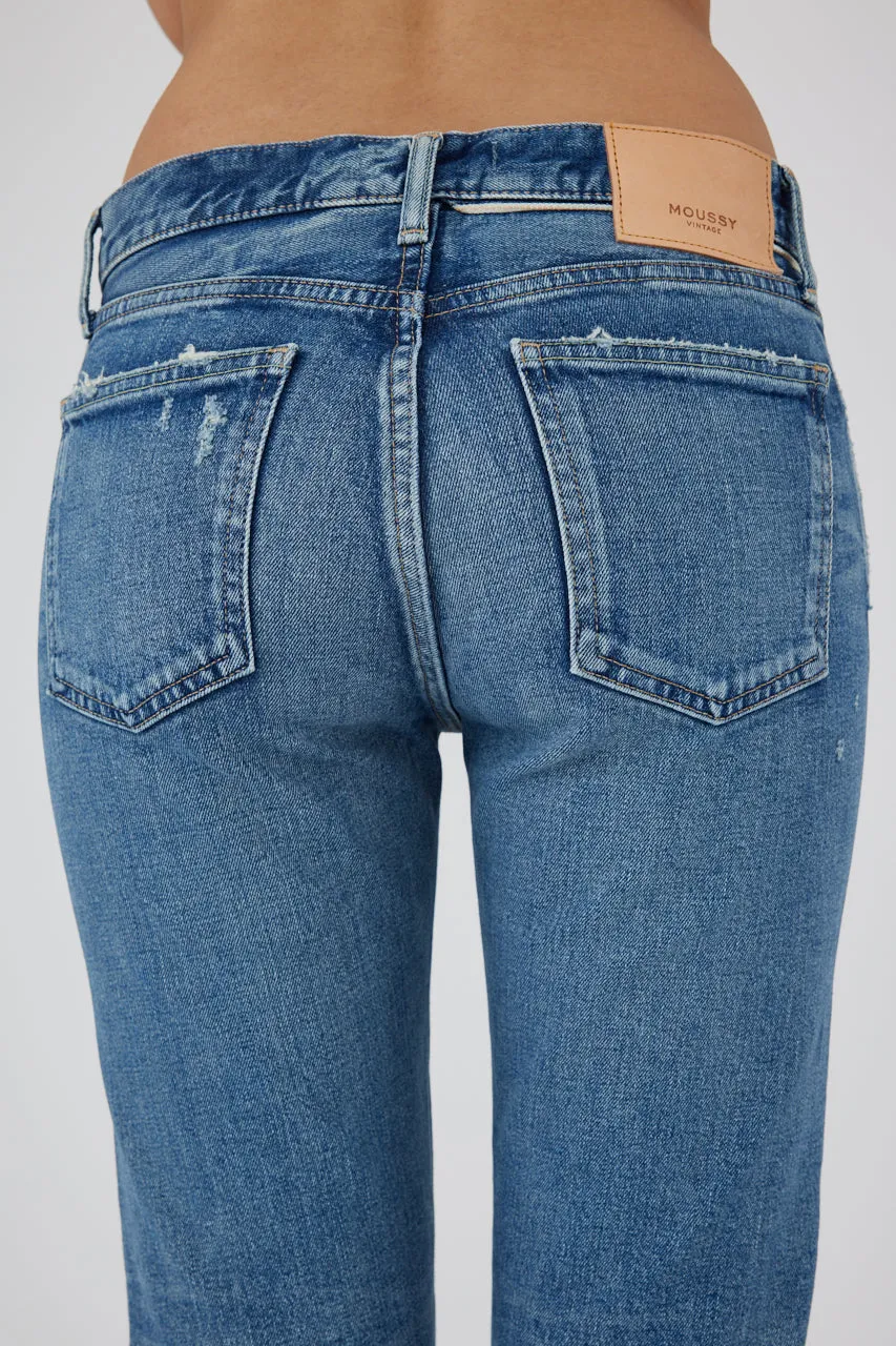 Moussy MV Avenal Tapered-Mid Denim in Blue