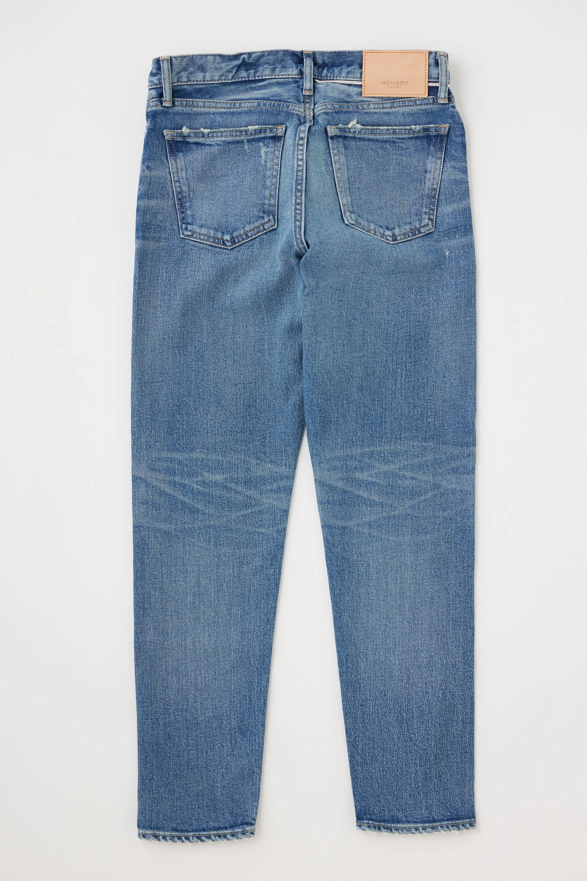 Moussy MV Avenal Tapered-Mid Denim in Blue