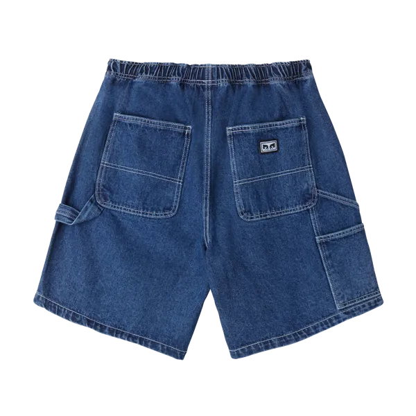 Obey Easy Denim Carpenter Short - Stone Wash Indigo