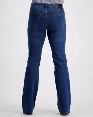 OBFilly 2.0 Blue Stonewash Womens Jeans - Boot Cut