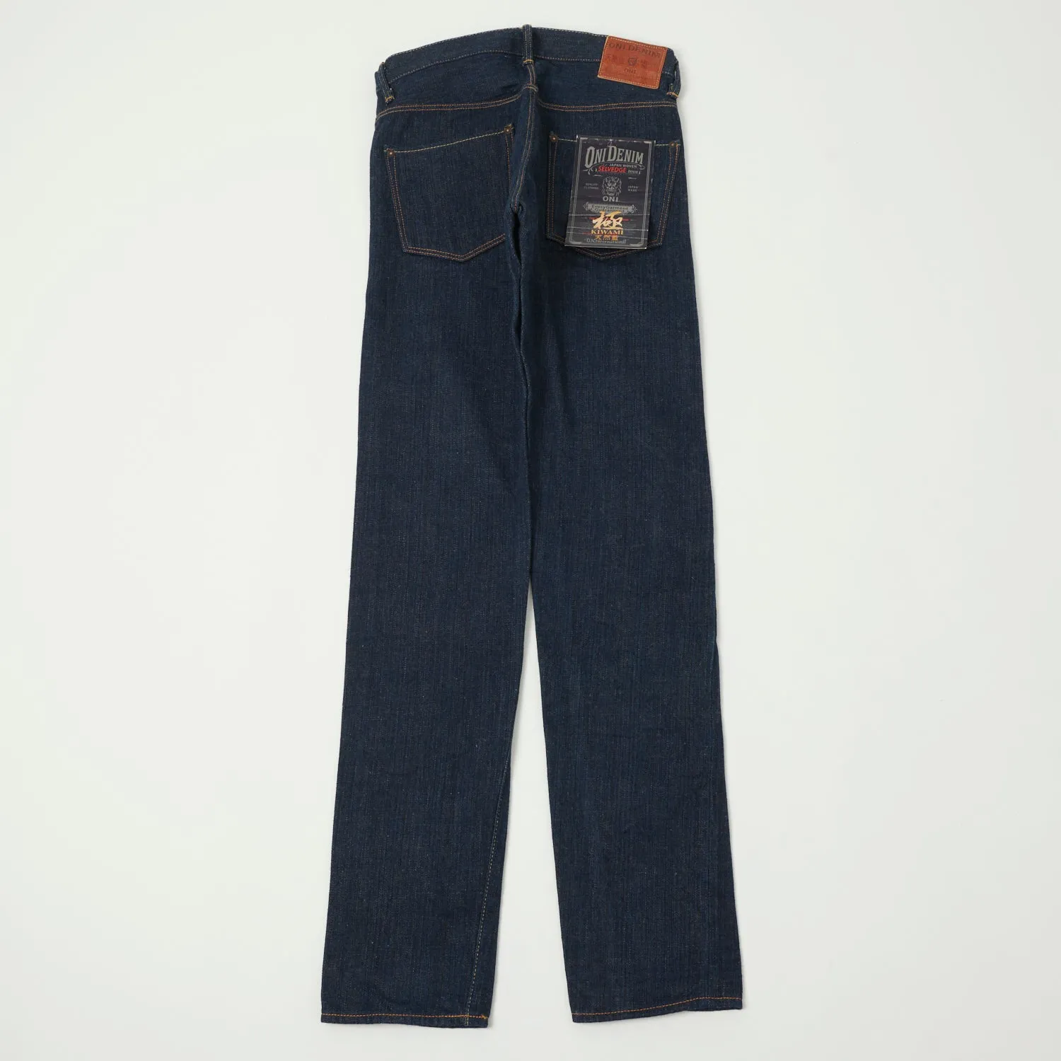 ONI 920 'Kiwami' Semi Hand Made 16oz Natural Indigo Slim Tapered Jean - One Wash