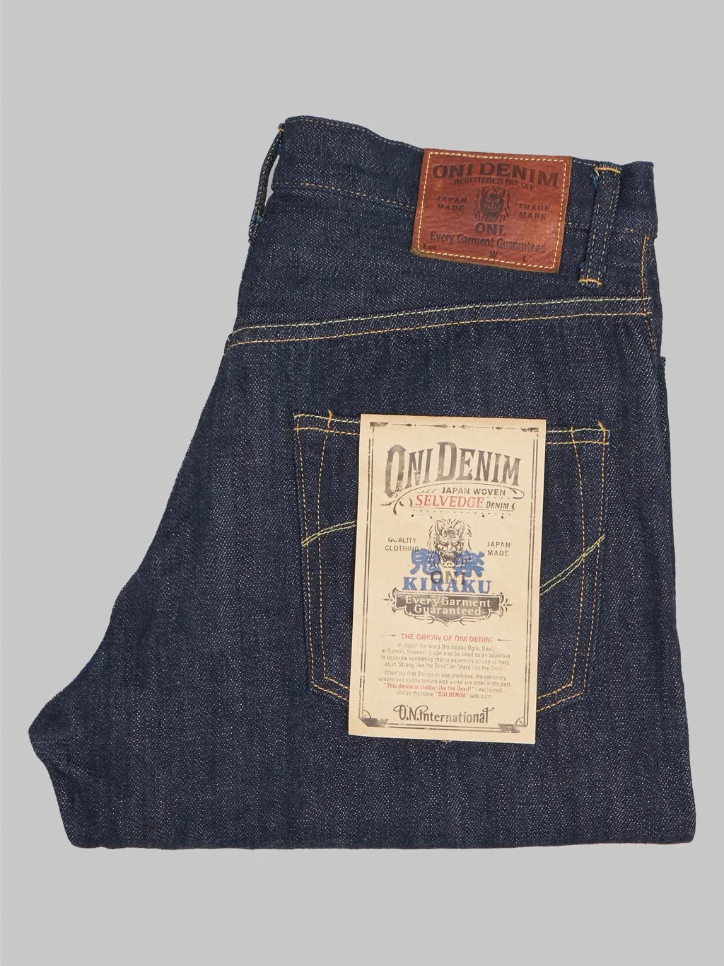 ONI Denim 022-KI "Kiraku" 12oz Relax Straight Jeans