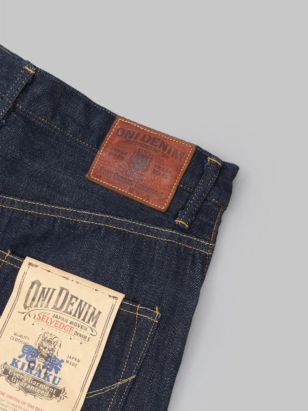 ONI Denim 022-KI "Kiraku" 12oz Relax Straight Jeans