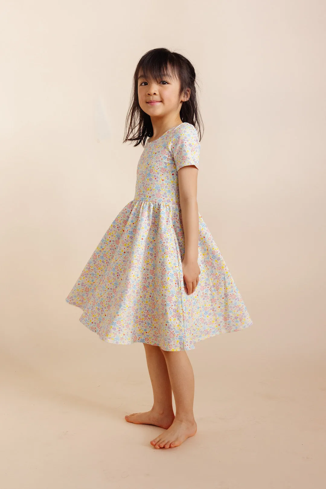 Organic Knit Ballet Dress - Posies (FINAL SALE)