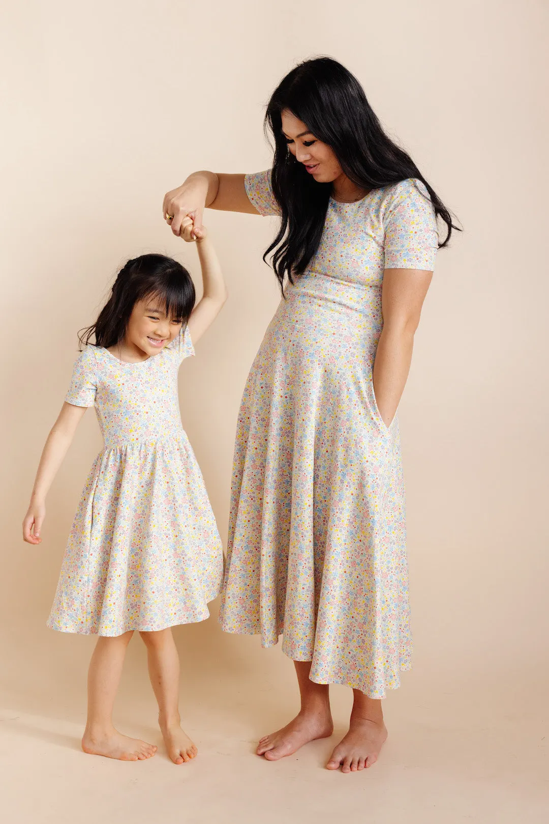 Organic Knit Ballet Dress - Posies (FINAL SALE)