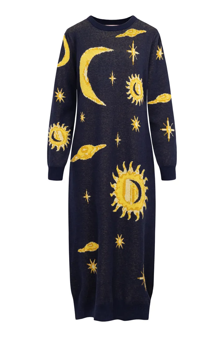 Orion Knit Dress - Midtnight Stars