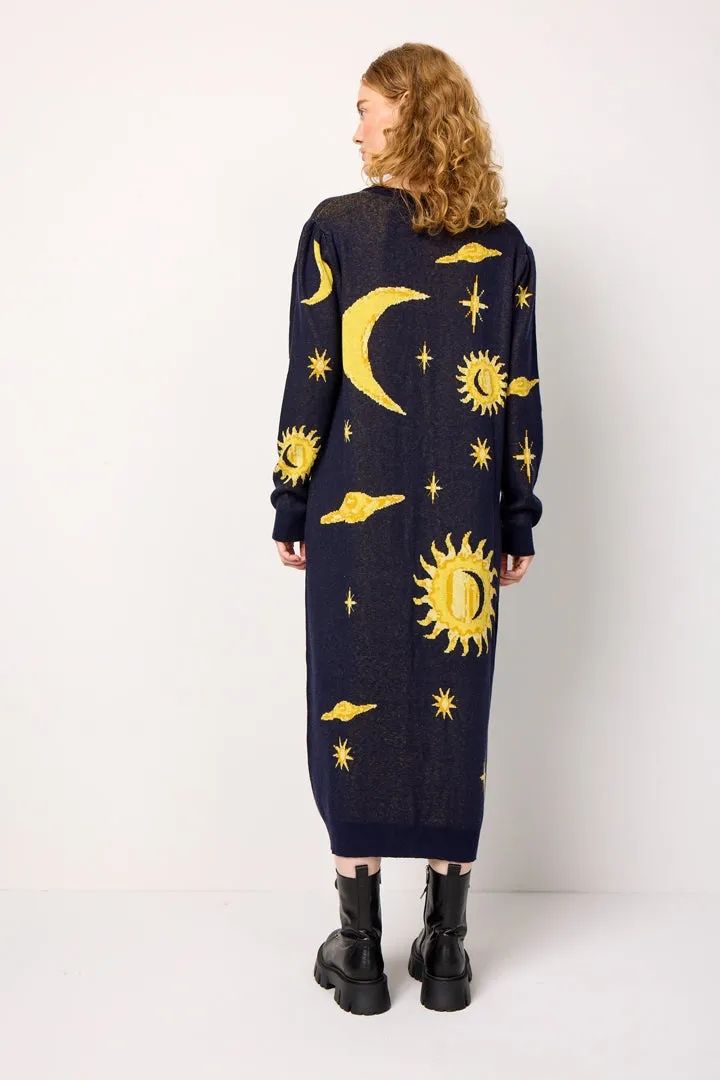 Orion Knit Dress - Midtnight Stars