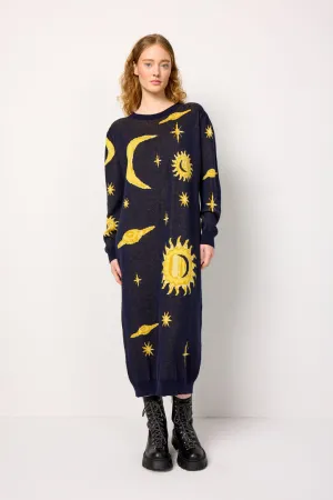 Orion Knit Dress - Midtnight Stars