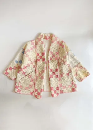 Pink and Blue Patchwork Emma Jacket