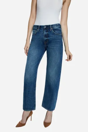 Pistola Lexi Mid Rise Bowed Straight Jeans in Artisan