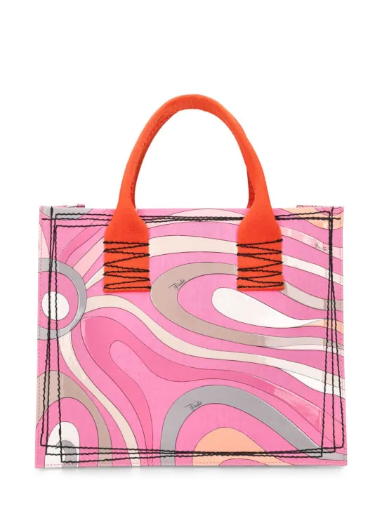 Pucci   Small 3D print denim tote bag 